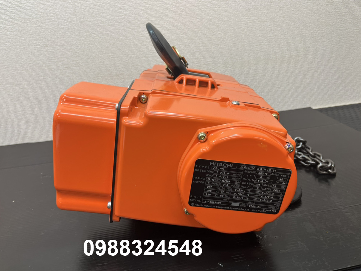 Pa lăng điện xích 2 tốc độ Hitachi 500kg 1/2LNH / 1/2LNH Dual Speed Hitachi Electric Chain Hoist