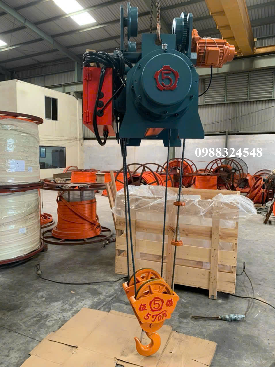 Pa lăng cáp điện Fitop 5 tấn AV051 / 5 ton Fitop Wire Rope Hoist