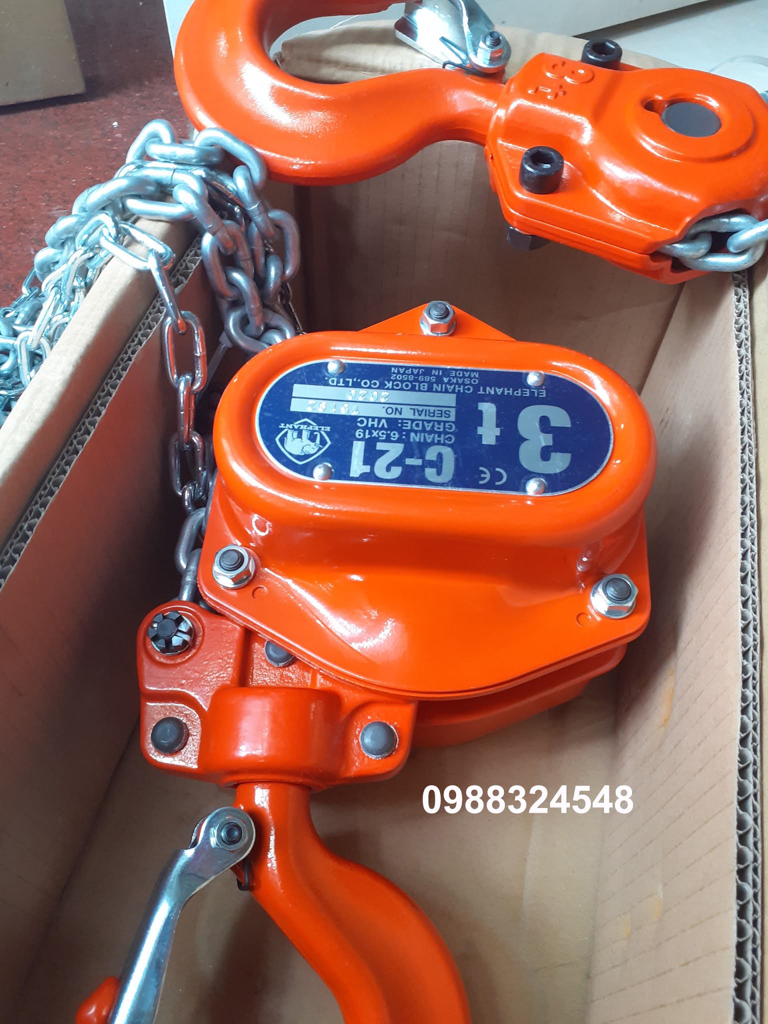 Pa lăng kéo tay Elephant C21-3 / C21-3 Elephant Manual Chain Hoist