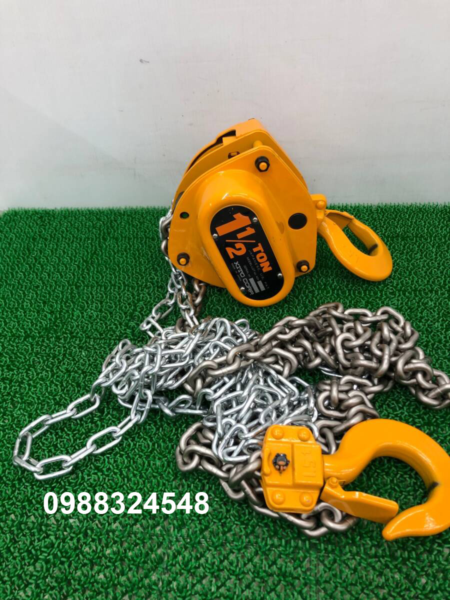 pa lăng kéo tay Kito 1.5 tấn 2.5 mét CB015