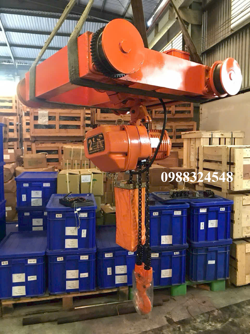 Pa lăng điện xích ITS 2 tấn CH-020H+ITS-020 / 2 ton ITS Electric Chain Hoist