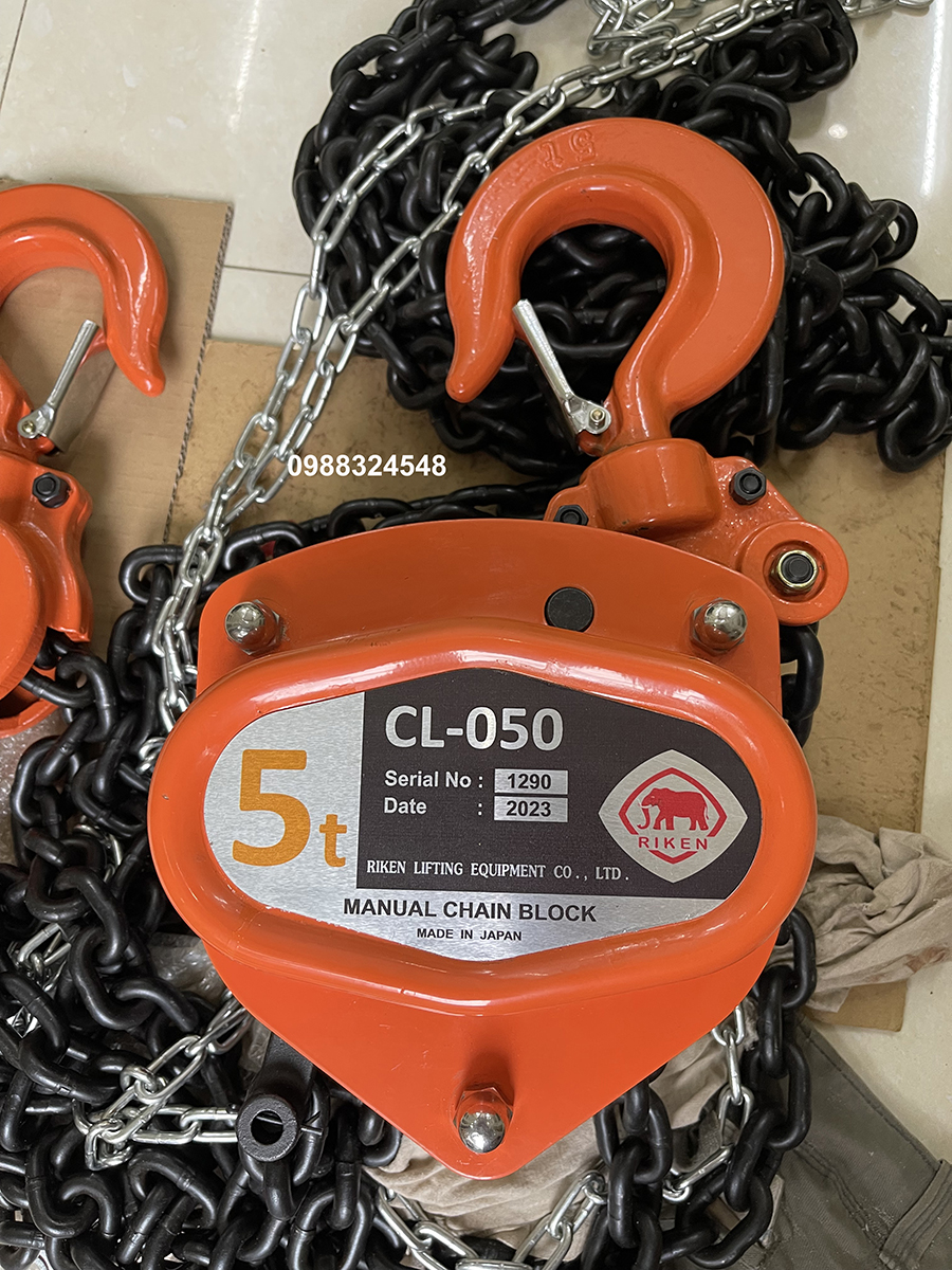 Pa lăng kéo tay Riken CL050/ CL050 Riken Manual Chain Hoist