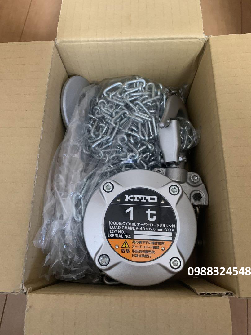 Pa lăng kéo tay Kito 1 tấn CX010L