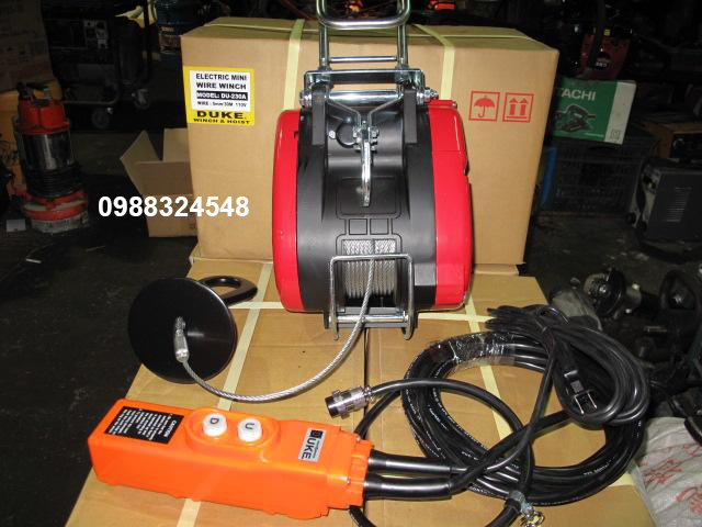 Tời cáp điện 230kg Duke DU-230A / DU-230A Duke Electric Wire Rope Winch