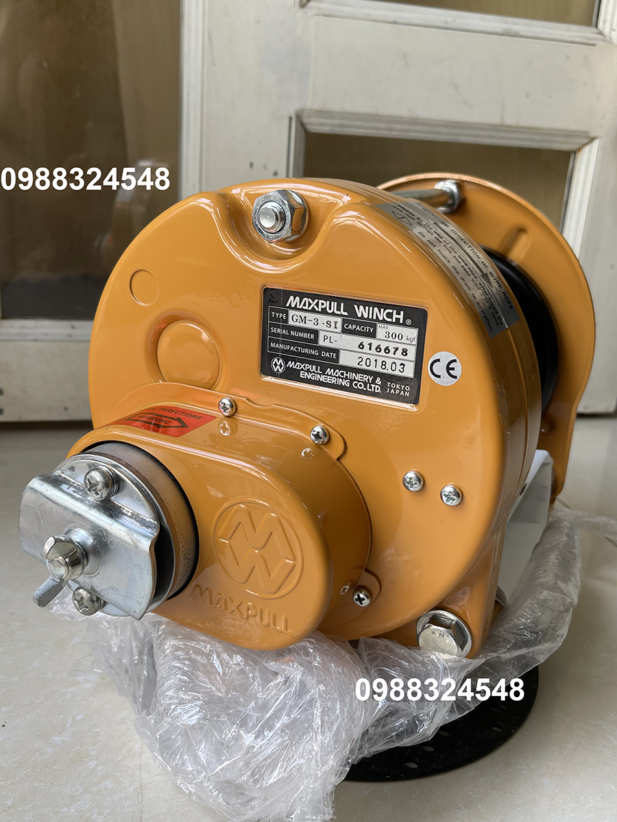 Tời quay tay Maxpull 300kg GM-3-SI