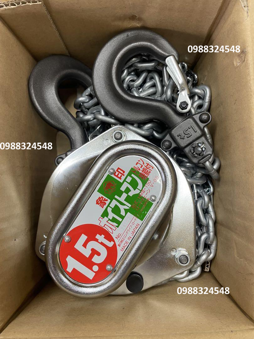 Pa lăng kéo tay Elephant 1.5 tấn 2.5 mét HMIII-200