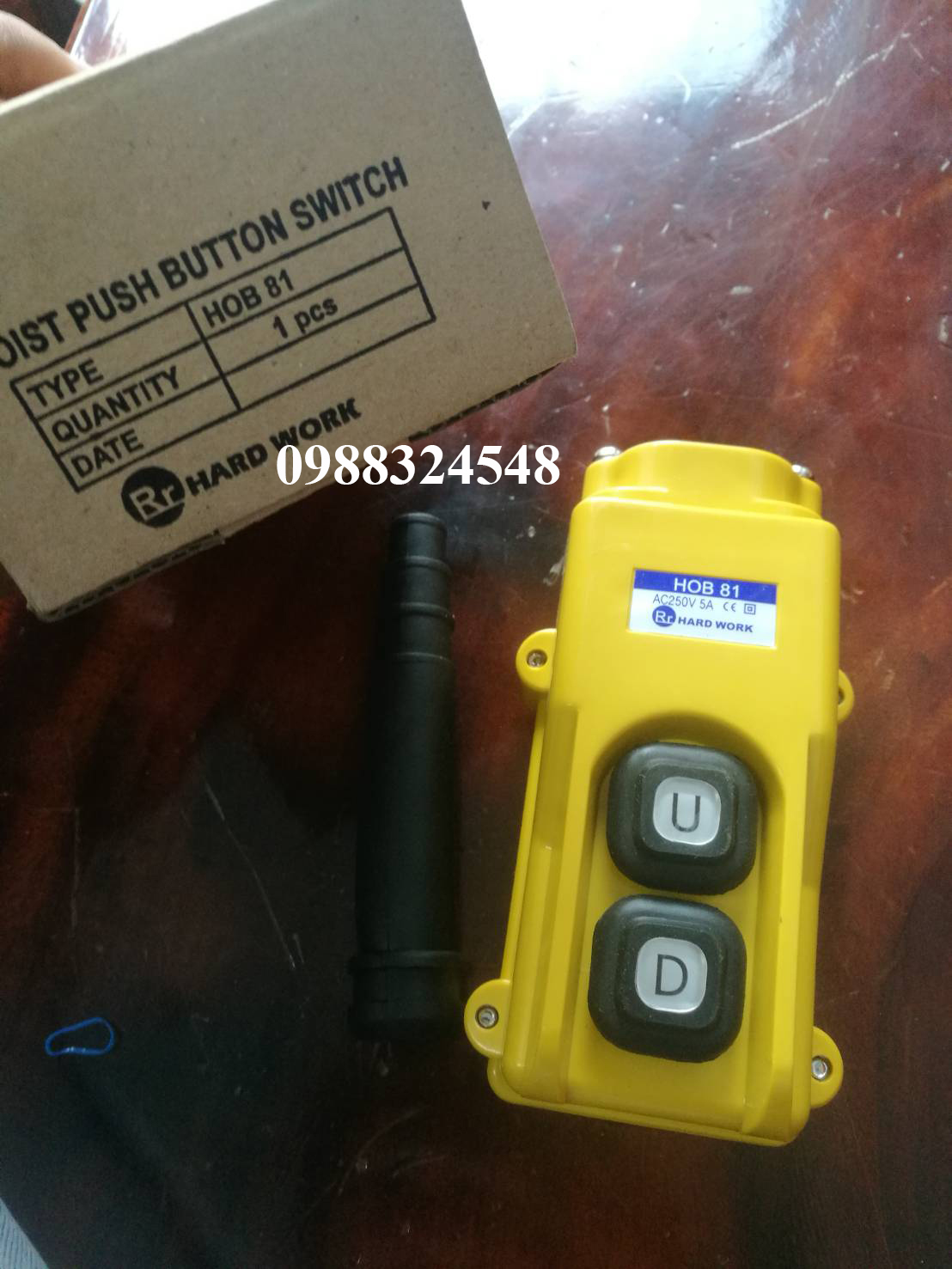 Tay điều khiển cầu trục Hard Work HOB81/ HOB81 Hard Work Pendant Push Button