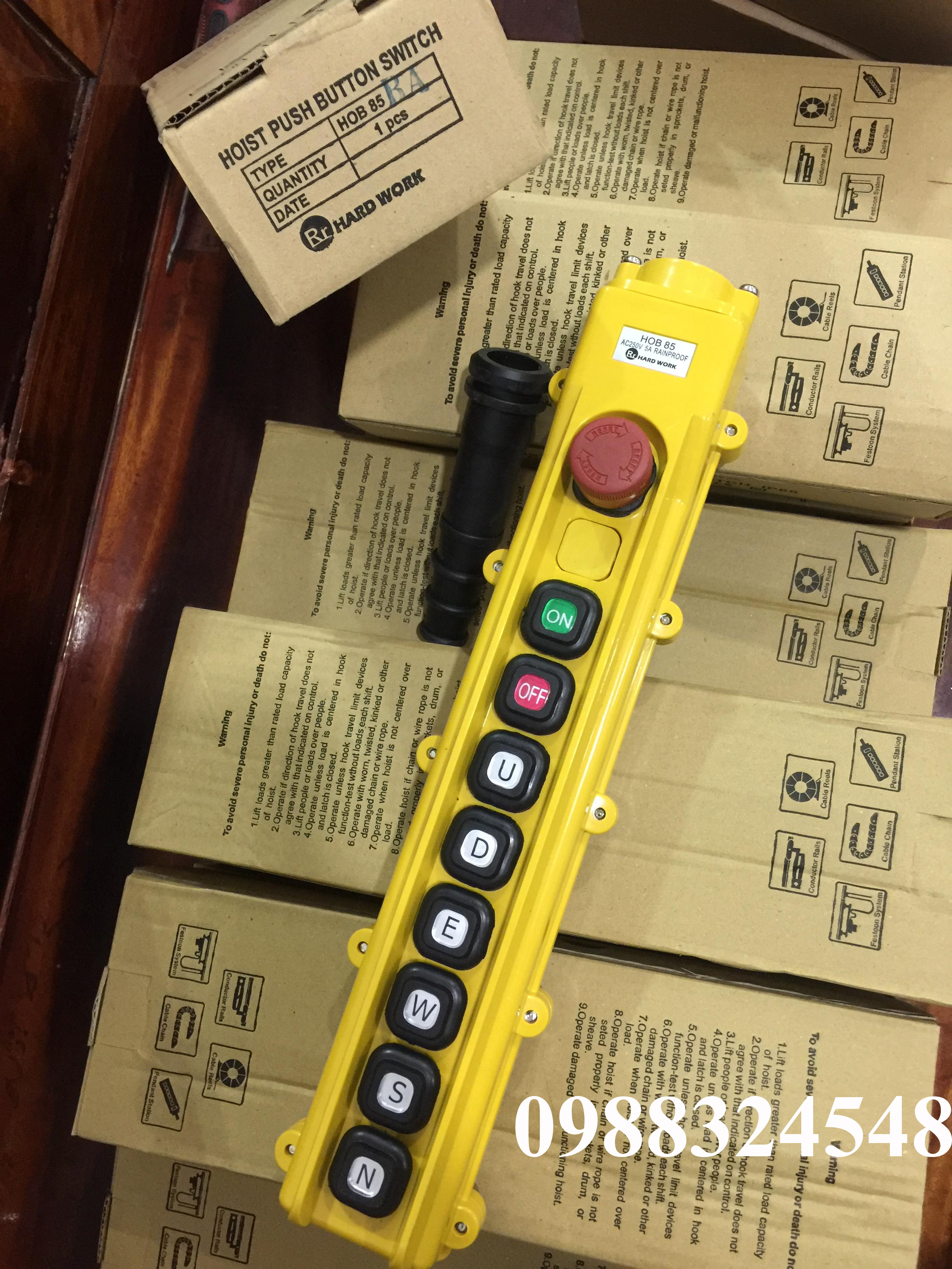 Tay điều khiển cầu trục Hard Work HOB85-BA