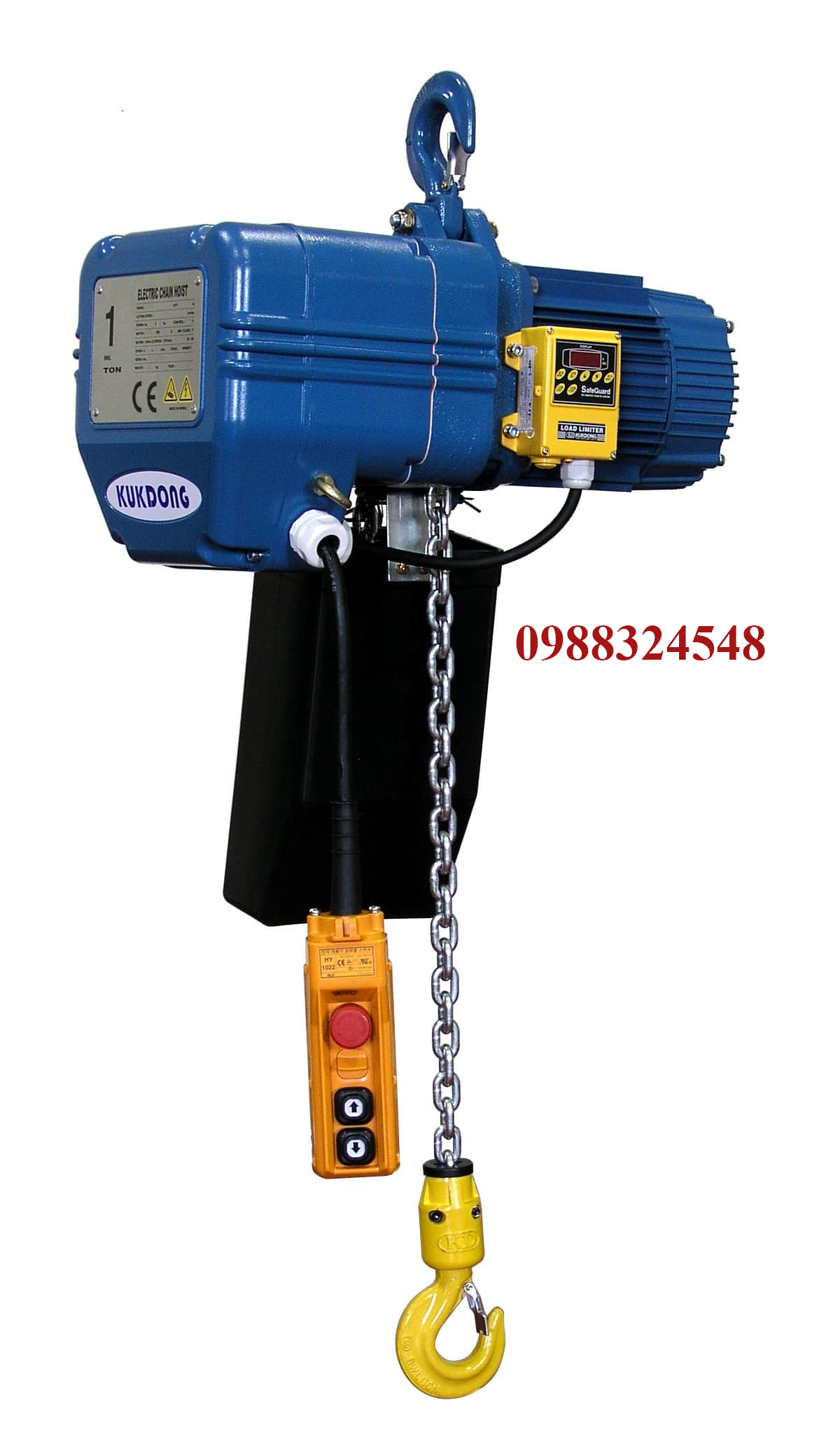 Pa lăng điện xích Kukdong 1 tấn KD-1