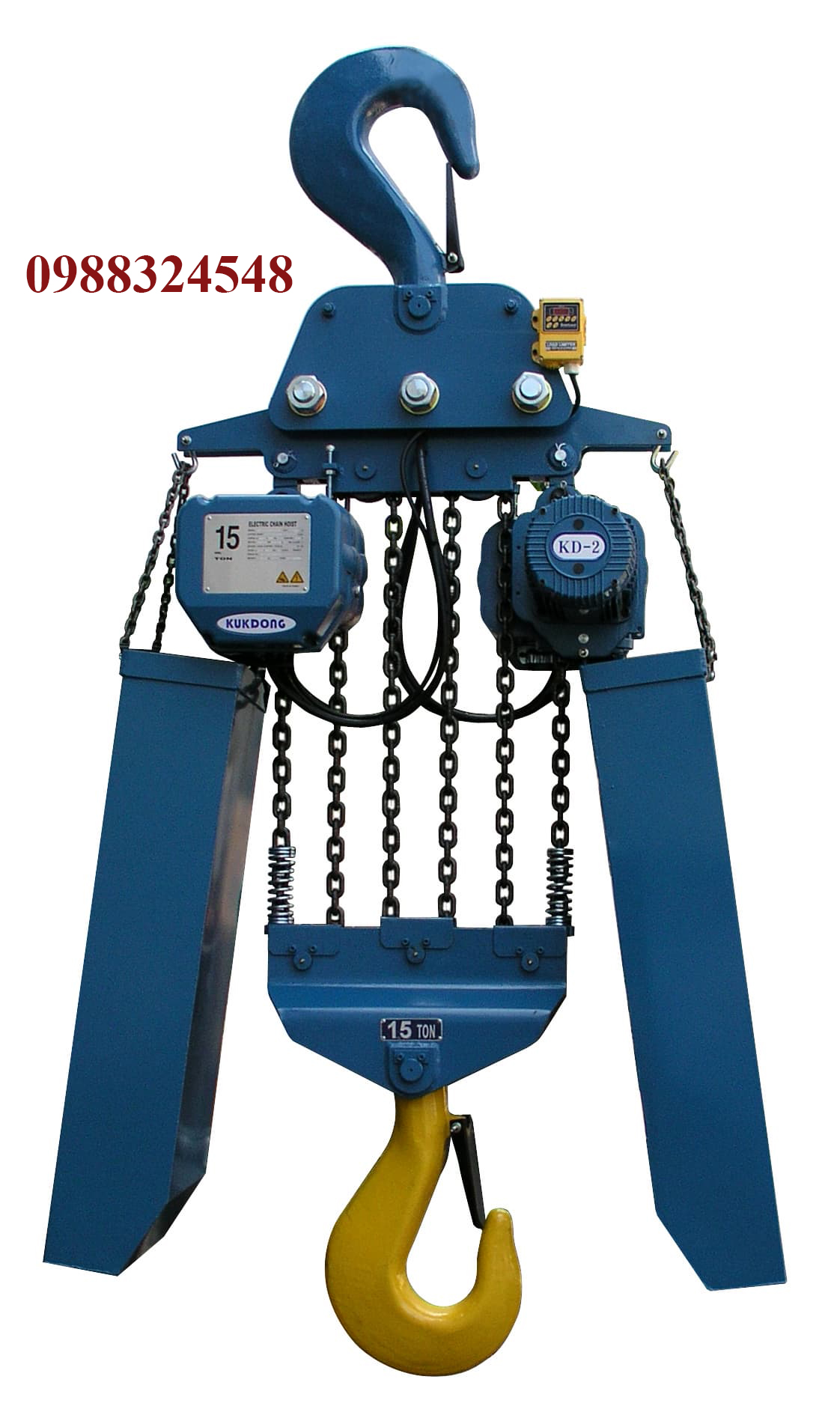 Pa lăng điện xích Kukdong 15 tấn KD-2