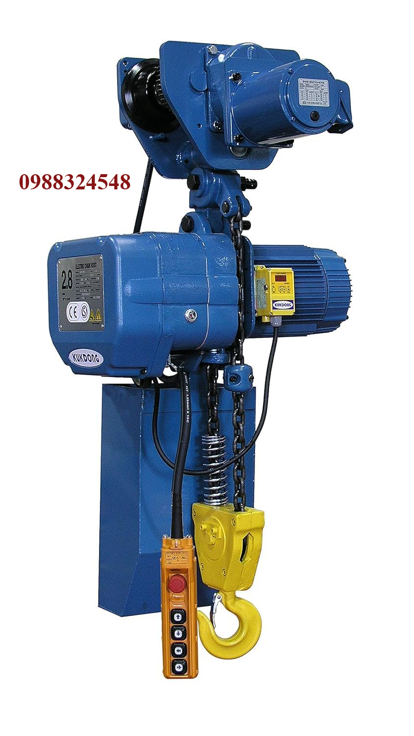 Pa lăng điện xích Kukdong 2.8 tấn KD-2M