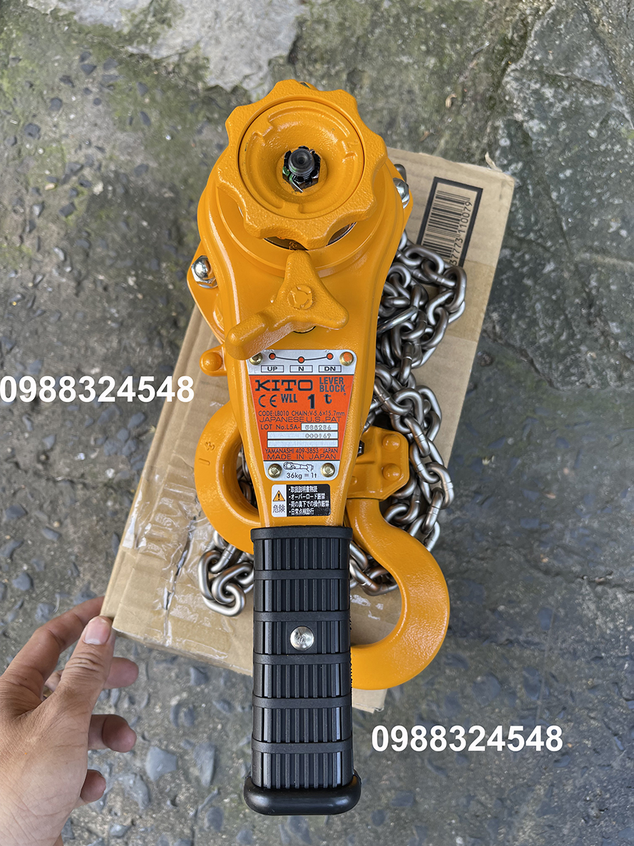 Pa lăng lắc tay Kito 1 tấn LB010