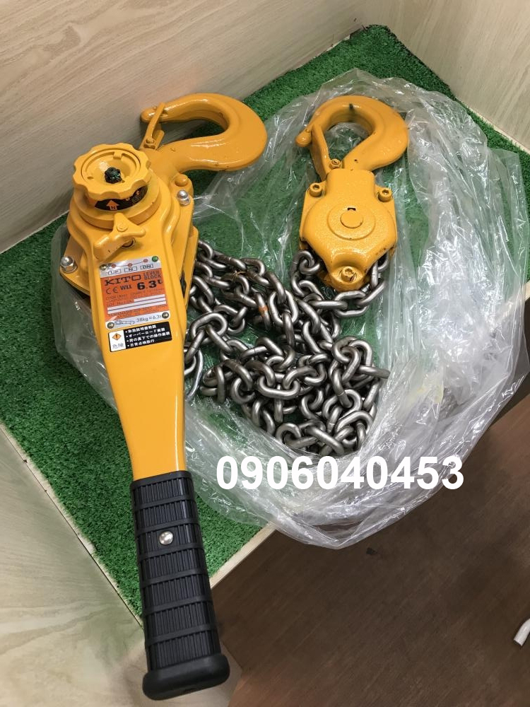 Pa lăng lắc tay Kito 6.3 tấn LB063