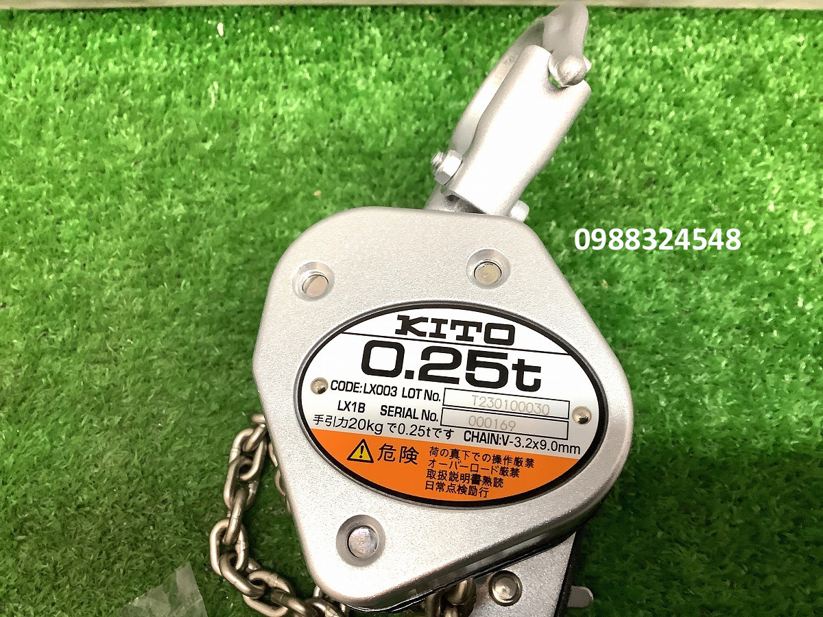 Pa lăng lắc tay Kito 250kg LX003 / LX003 Kito Lever Hoist