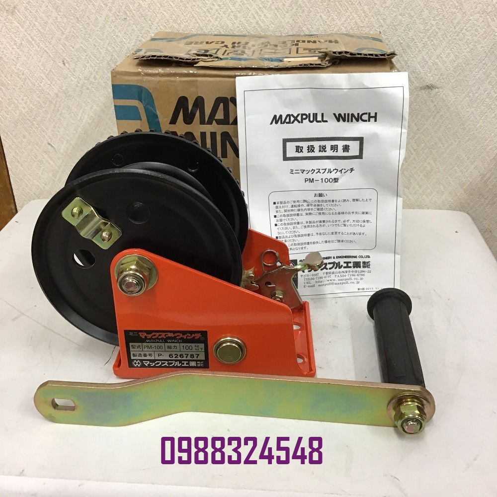 Tời quay tay Maxpull 100kg PM-100