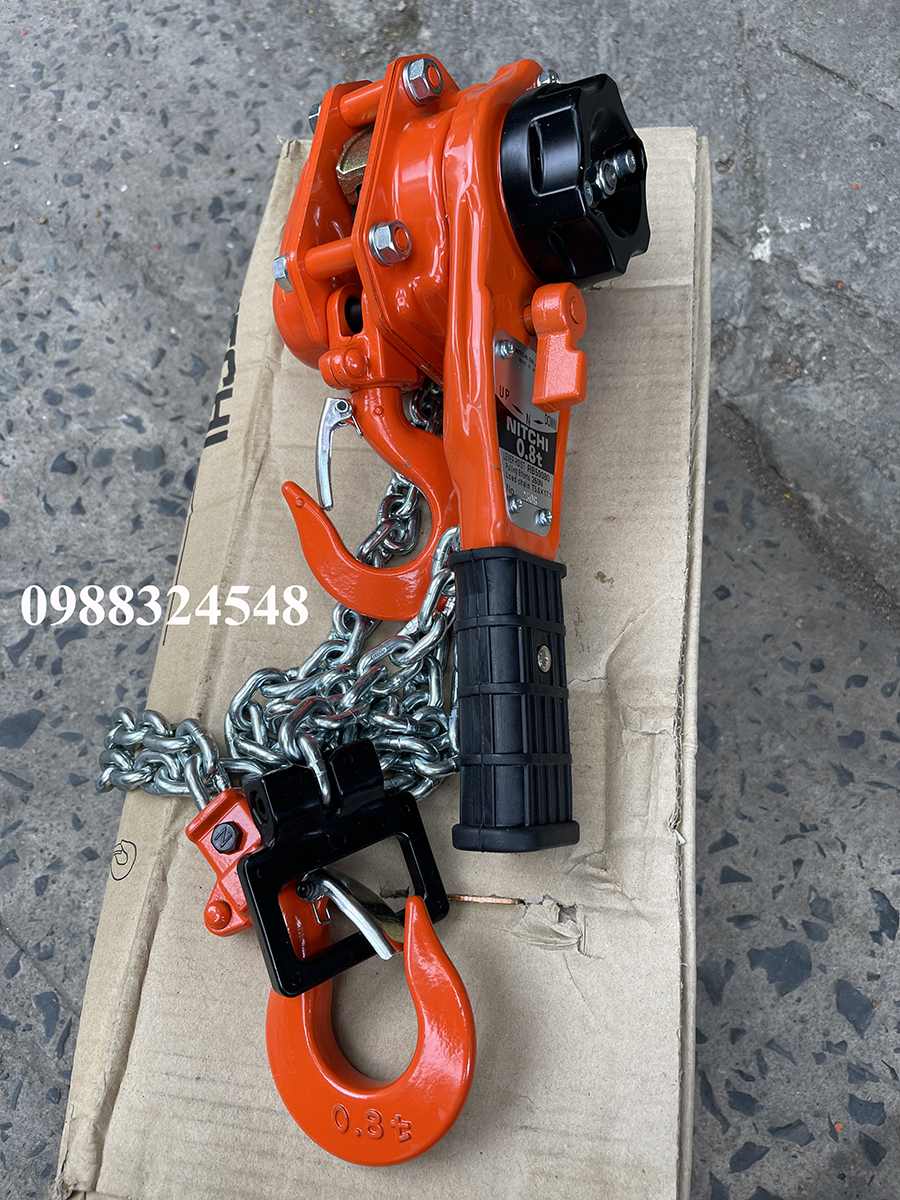 Pa lăng lắc tay 800kg 1.5 mét Nitchi RB50080