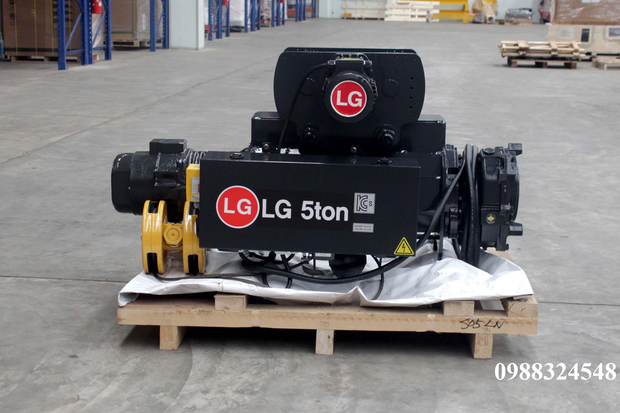 Pa lăng cáp điện LGM dầm đơn 5 tấn S-05-LN / 5 ton LGM Mono Rail Wire Rope Hoist