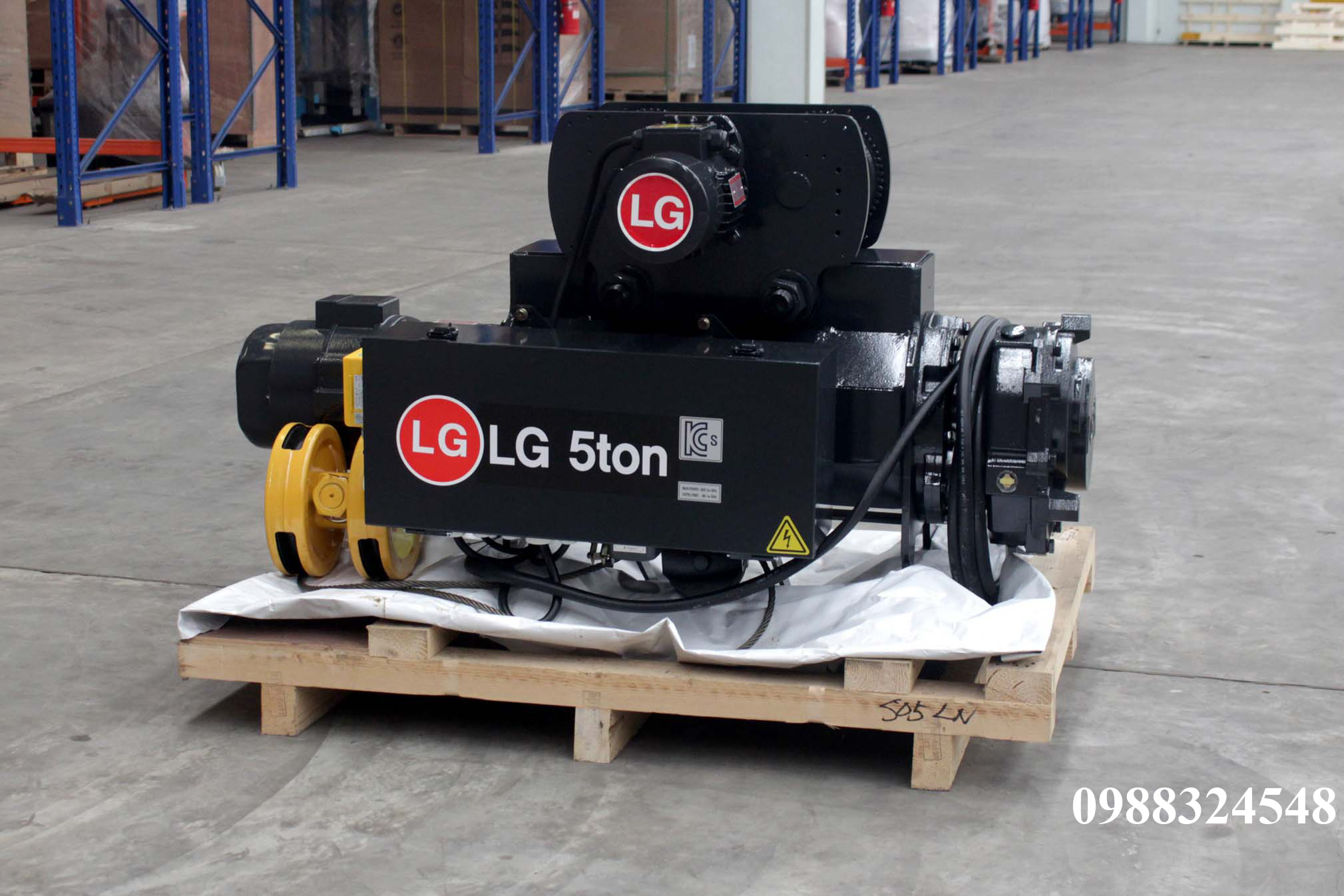 Pa lăng cáp điện LGM dầm đơn 5 tấn S-05-LN / 5 ton LGM Mono Rail Wire Rope Hoist