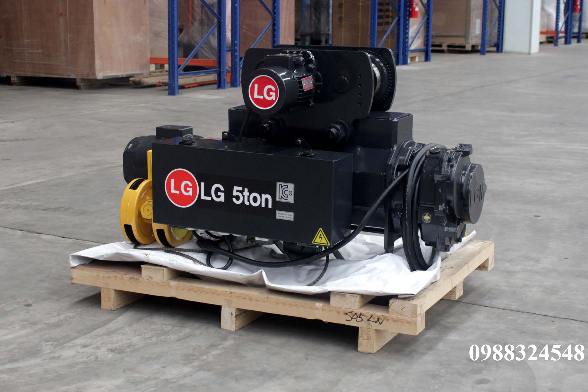 Pa lăng cáp điện LGM dầm đơn 5 tấn S-05-LN / 5 ton LGM Mono Rail Wire Rope Hoist