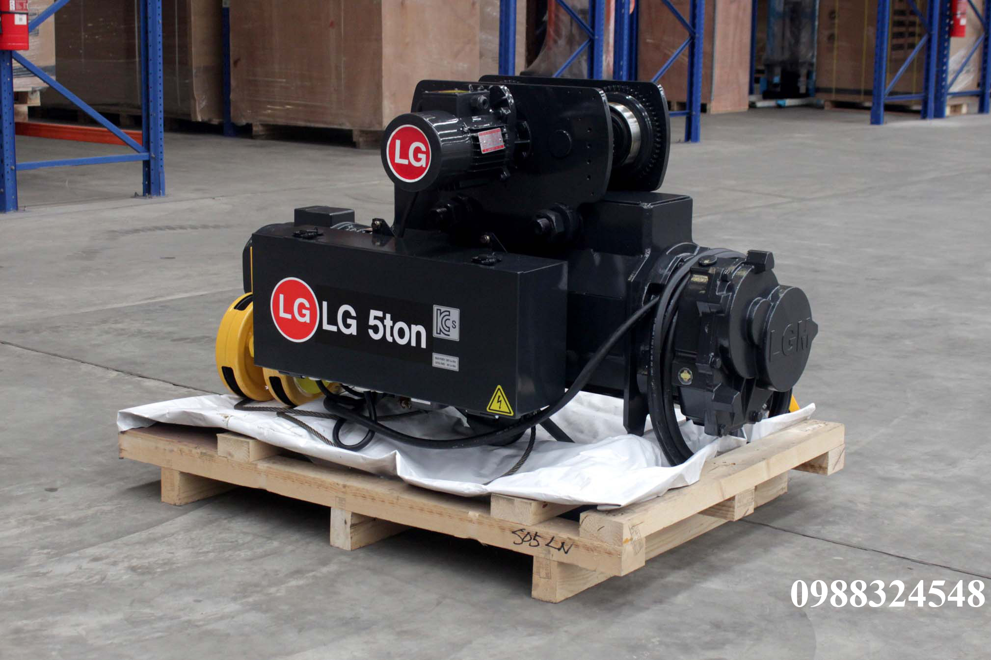 Pa lăng cáp điện LGM dầm đơn 5 tấn S-05-LN / 5 ton LGM Mono Rail Wire Rope Hoist
