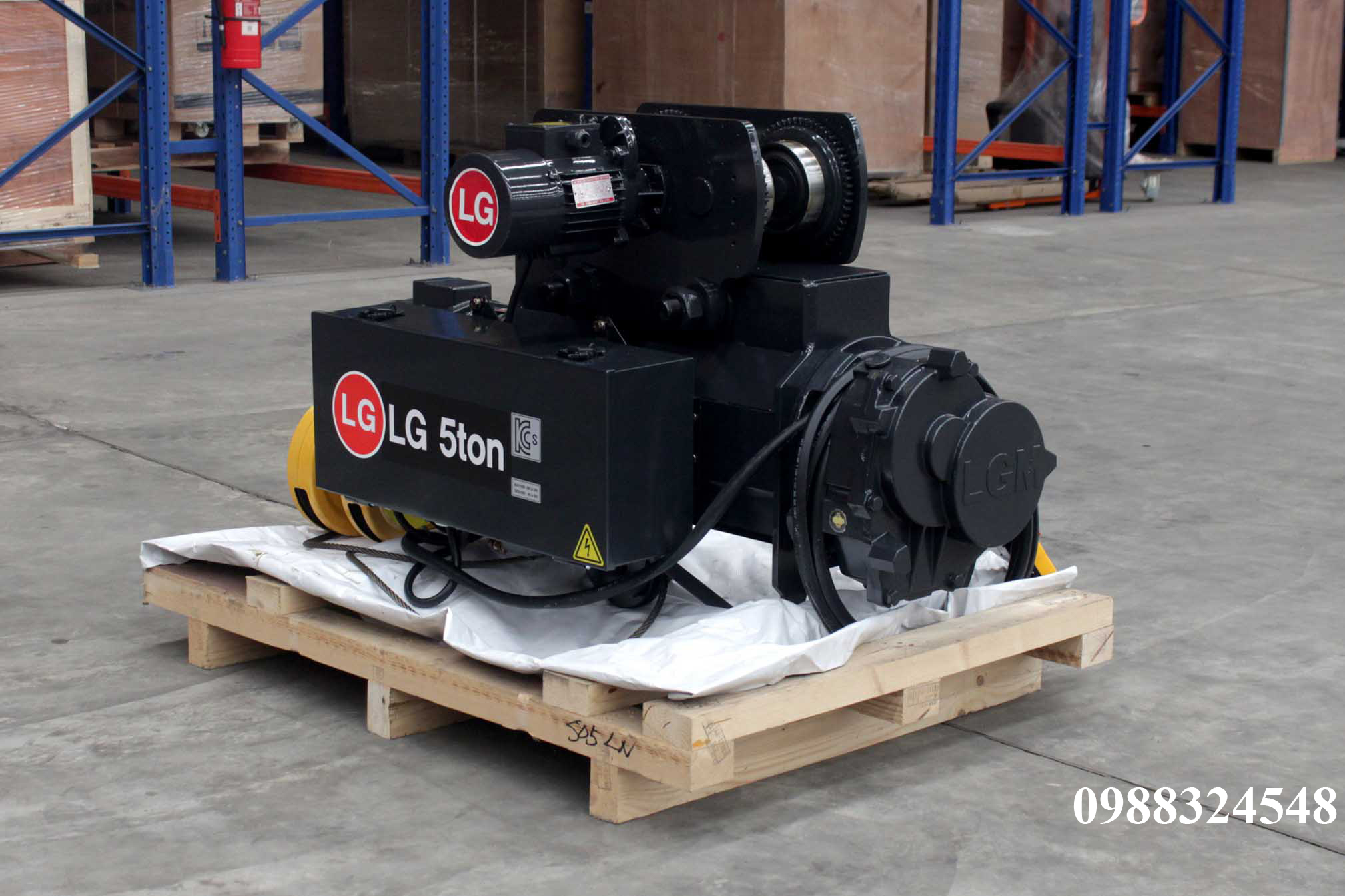 Pa lăng cáp điện LGM dầm đơn 5 tấn S-05-LN / 5 ton LGM Mono Rail Wire Rope Hoist