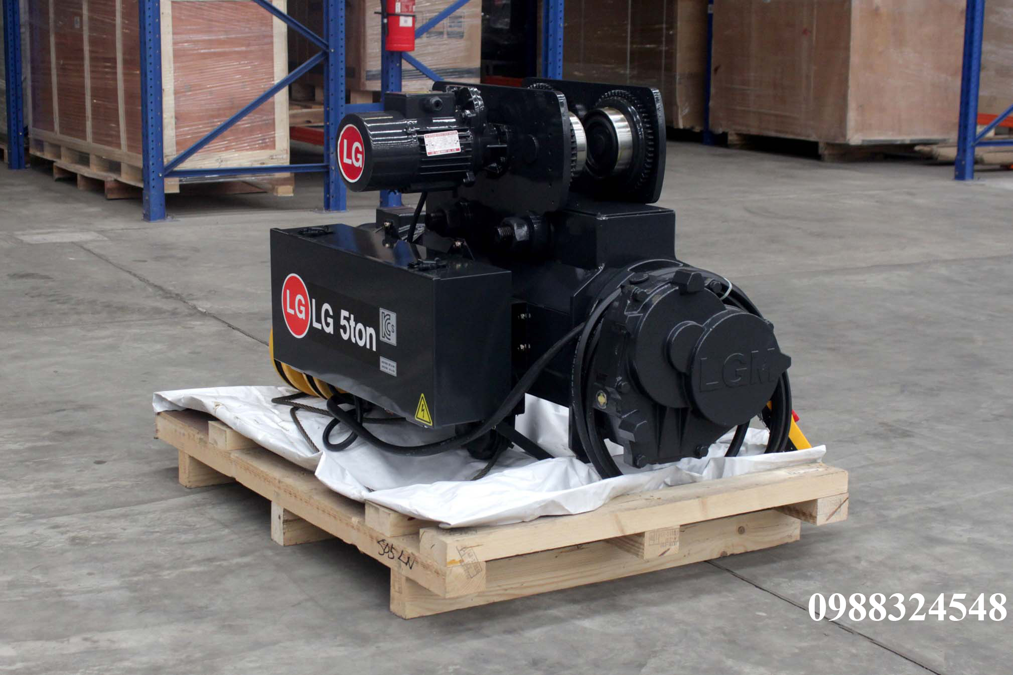 Pa lăng cáp điện LGM dầm đơn 5 tấn S-05-LN / 5 ton LGM Mono Rail Wire Rope Hoist