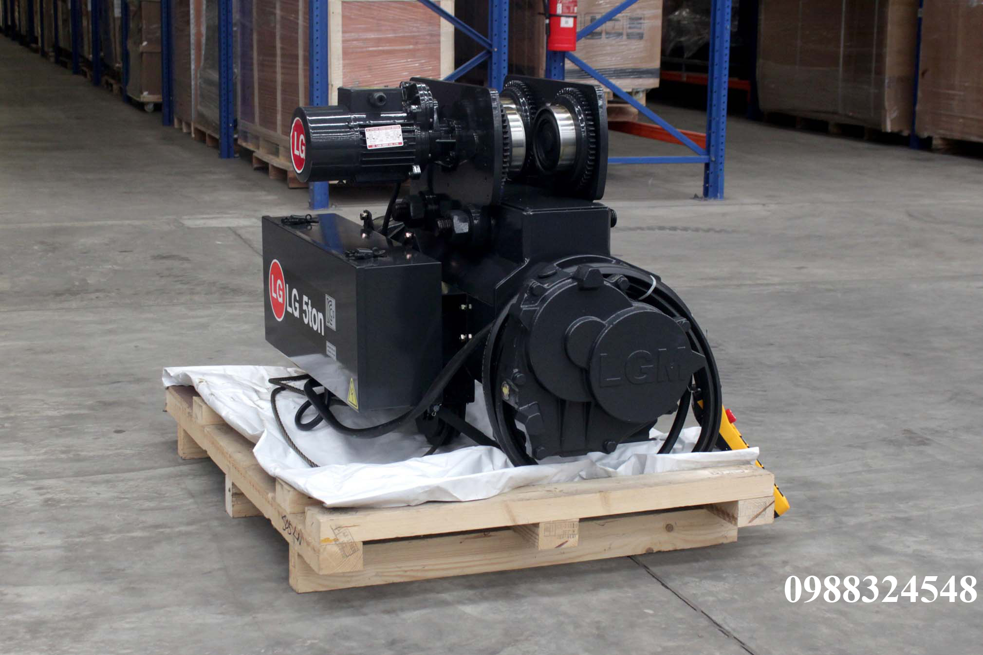 Pa lăng cáp điện LGM dầm đơn 5 tấn S-05-LN / 5 ton LGM Mono Rail Wire Rope Hoist