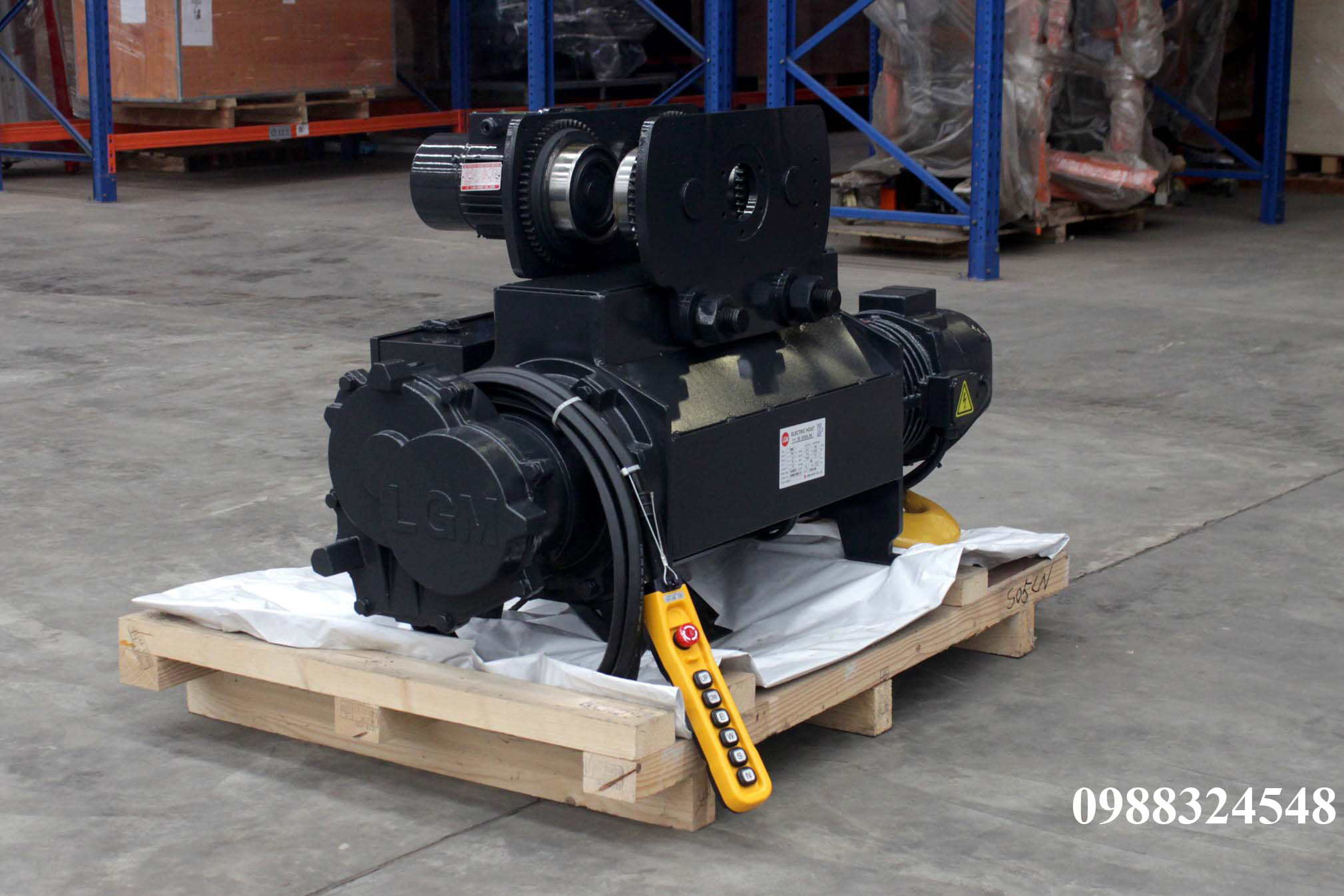 Pa lăng cáp điện LGM dầm đơn 5 tấn S-05-LN / 5 ton LGM Mono Rail Wire Rope Hoist