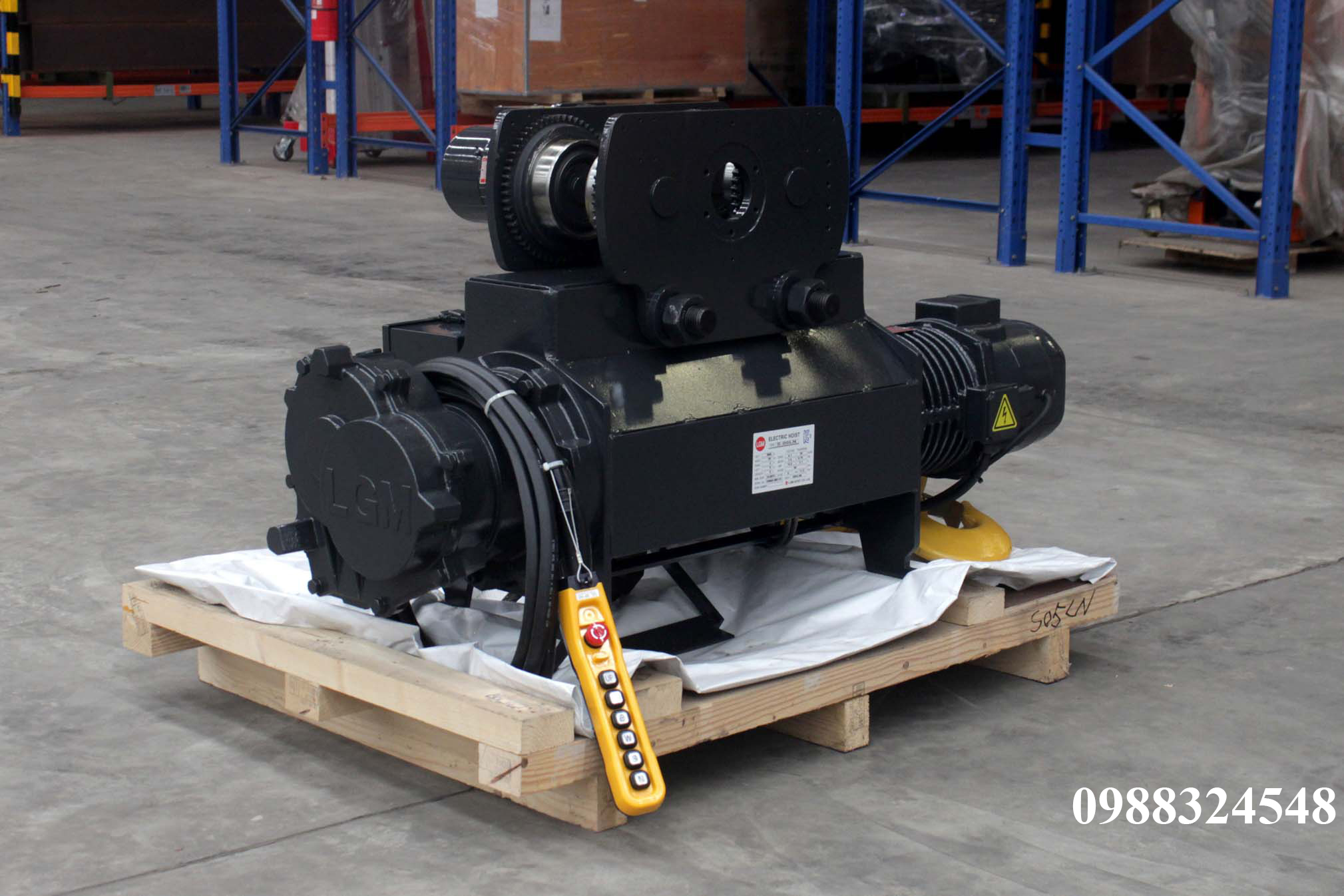 Pa lăng cáp điện LGM dầm đơn 5 tấn S-05-LN / 5 ton LGM Mono Rail Wire Rope Hoist