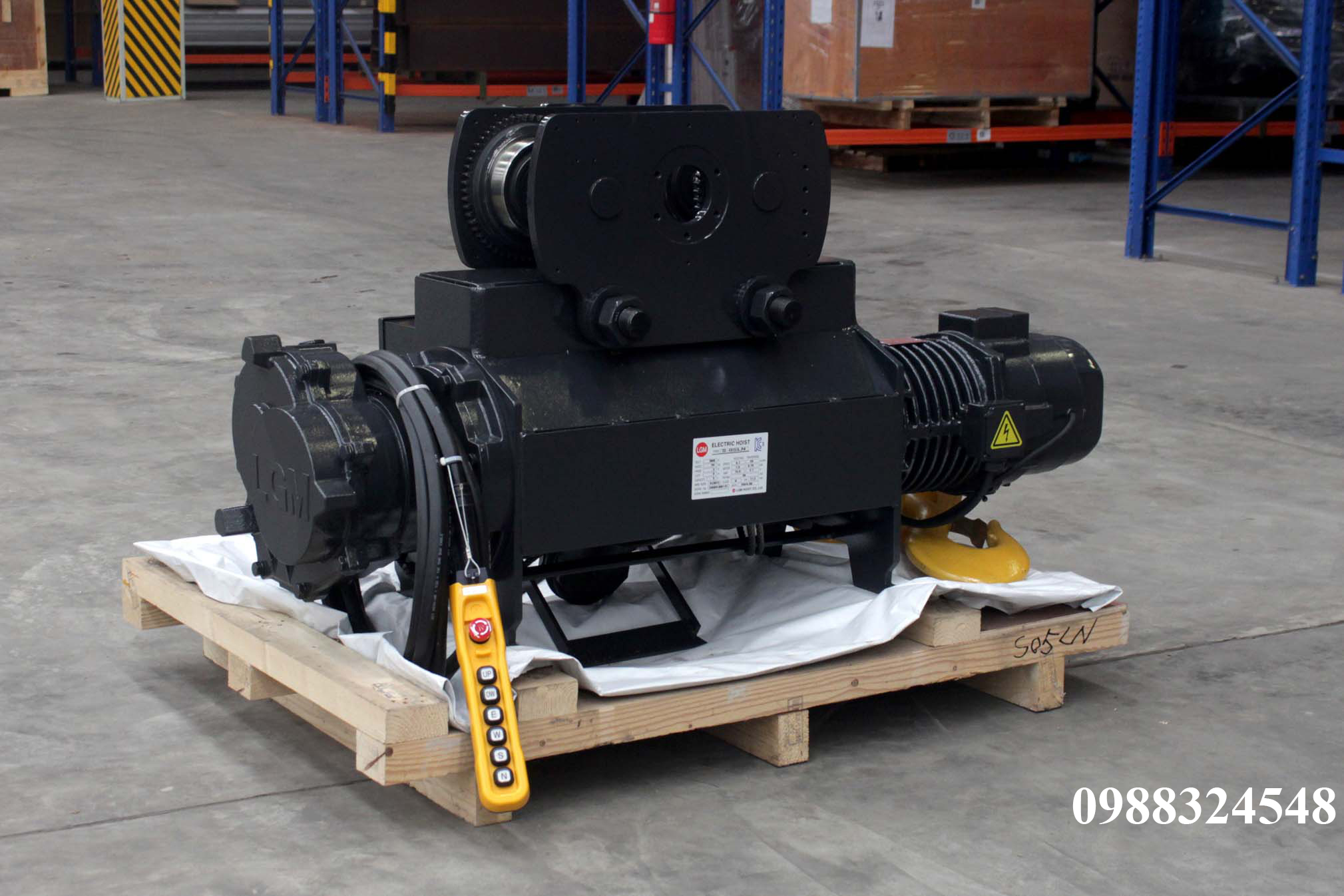 Pa lăng cáp điện LGM dầm đơn 5 tấn S-05-LN / 5 ton LGM Mono Rail Wire Rope Hoist