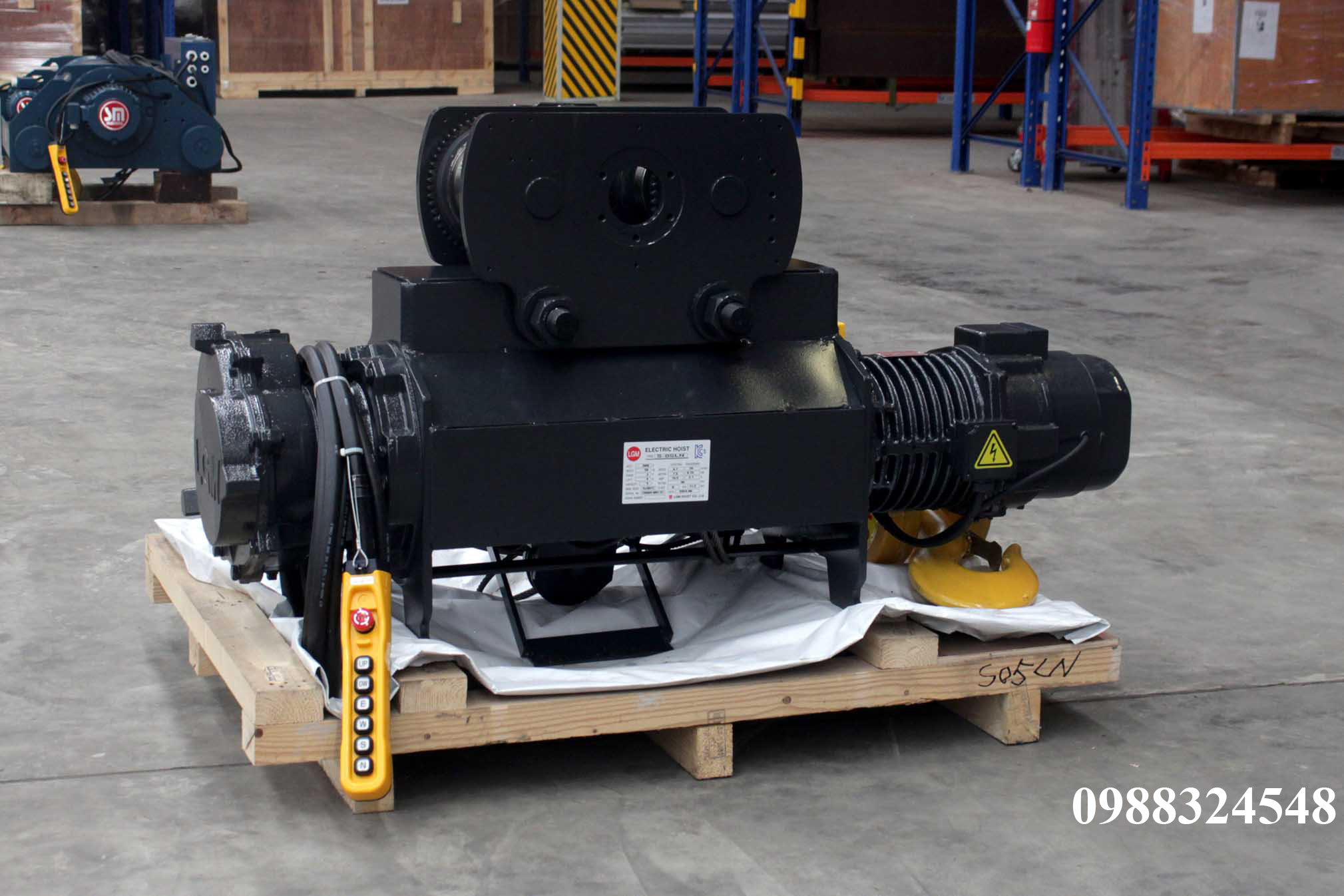 Pa lăng cáp điện LGM dầm đơn 5 tấn S-05-LN / 5 ton LGM Mono Rail Wire Rope Hoist