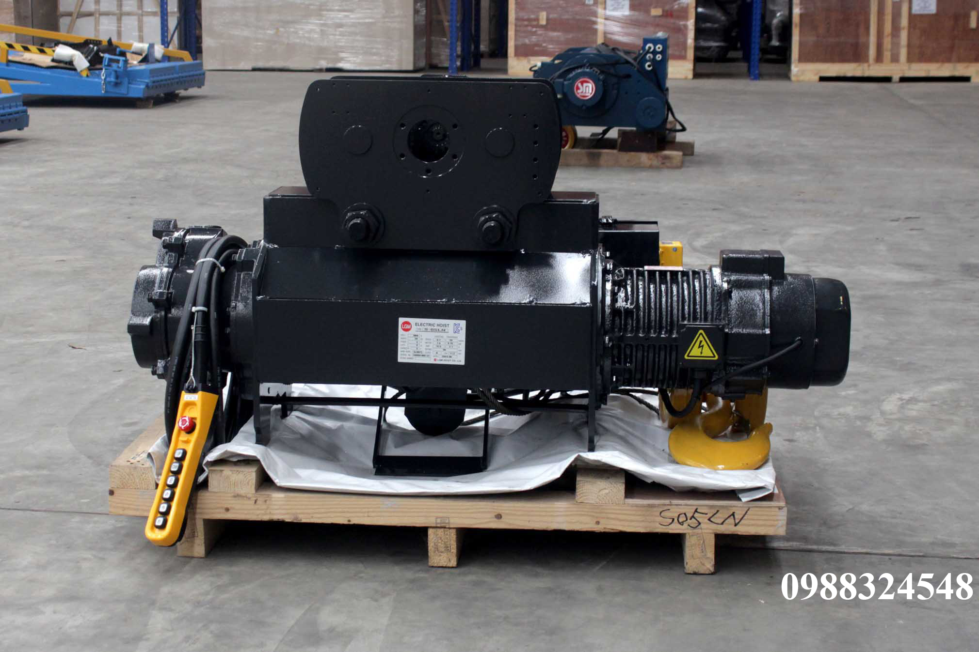 Pa lăng cáp điện LGM dầm đơn 5 tấn S-05-LN / 5 ton LGM Mono Rail Wire Rope Hoist