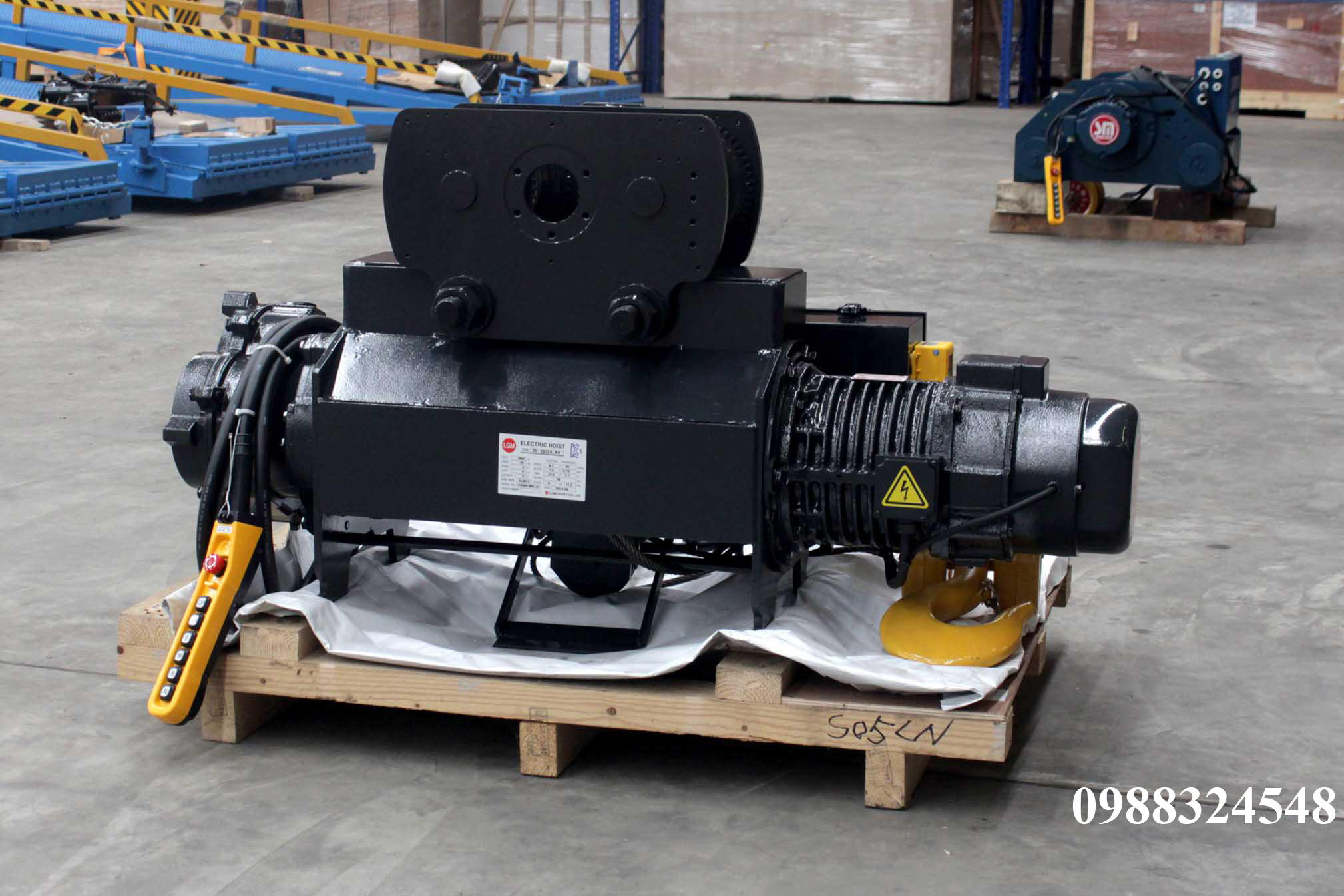 Pa lăng cáp điện LGM dầm đơn 5 tấn S-05-LN / 5 ton LGM Mono Rail Wire Rope Hoist