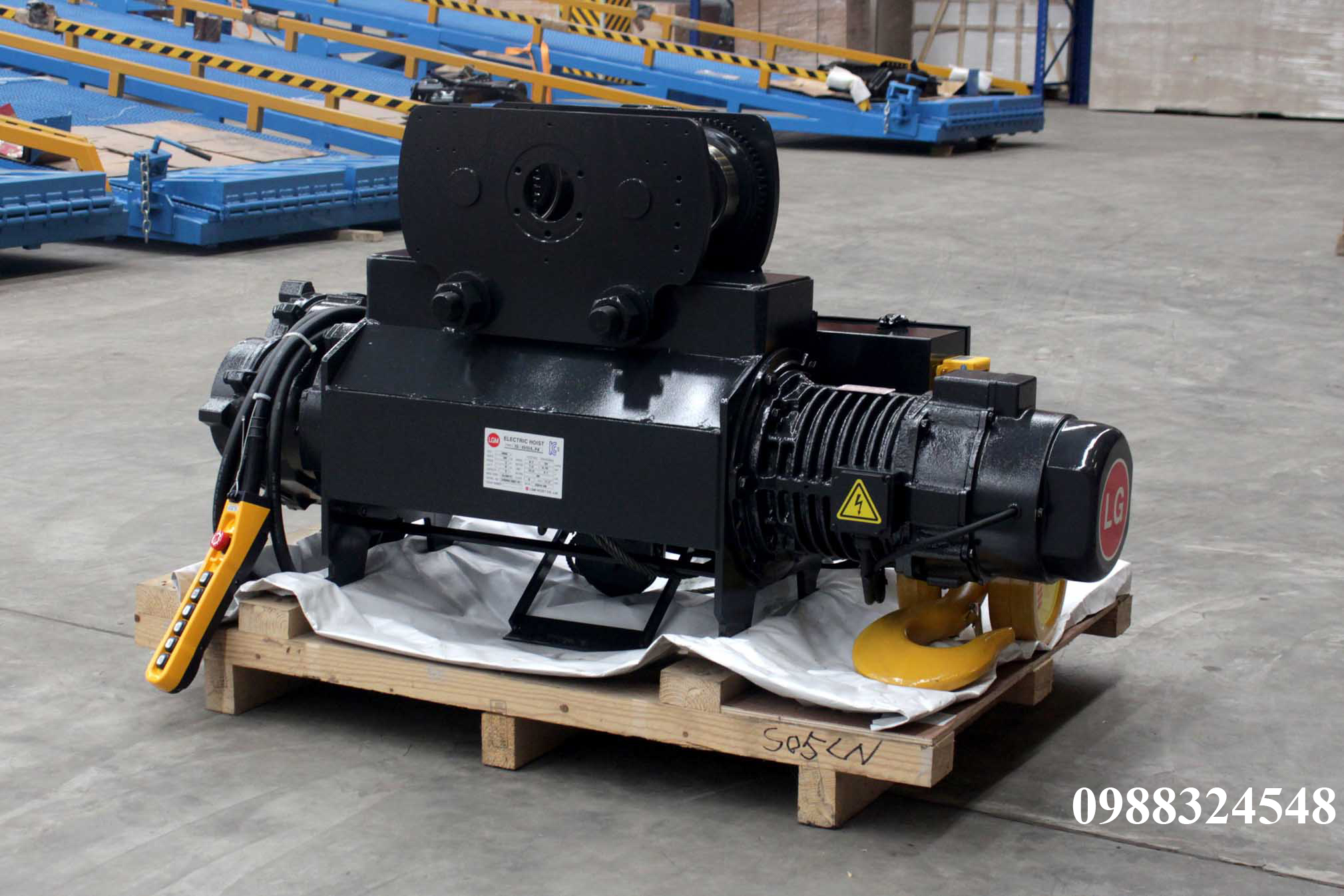 Pa lăng cáp điện LGM dầm đơn 5 tấn S-05-LN / 5 ton LGM Mono Rail Wire Rope Hoist