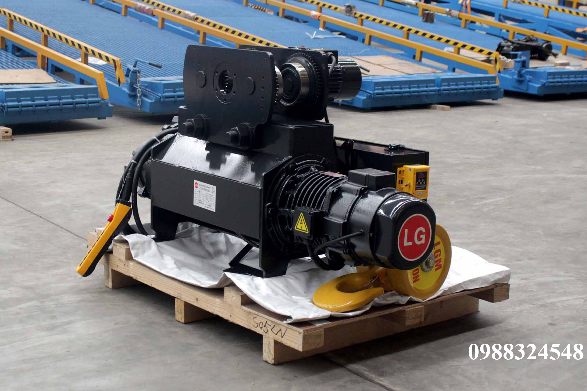 Pa lăng cáp điện LGM dầm đơn 5 tấn S-05-LN / 5 ton LGM Mono Rail Wire Rope Hoist