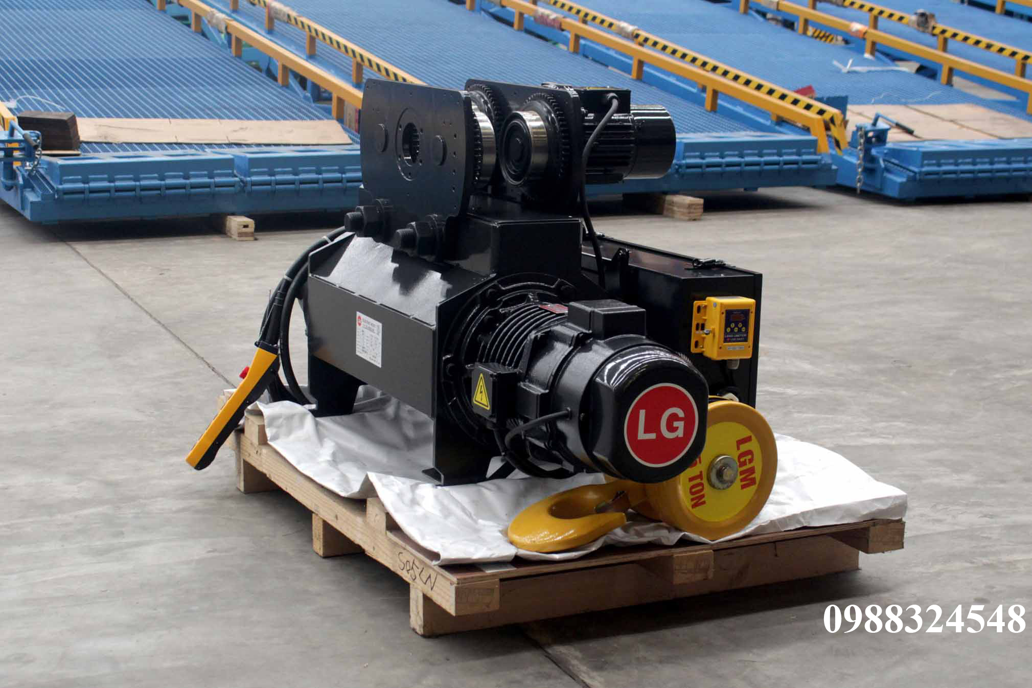 Pa lăng cáp điện LGM dầm đơn 5 tấn S-05-LN / 5 ton LGM Mono Rail Wire Rope Hoist