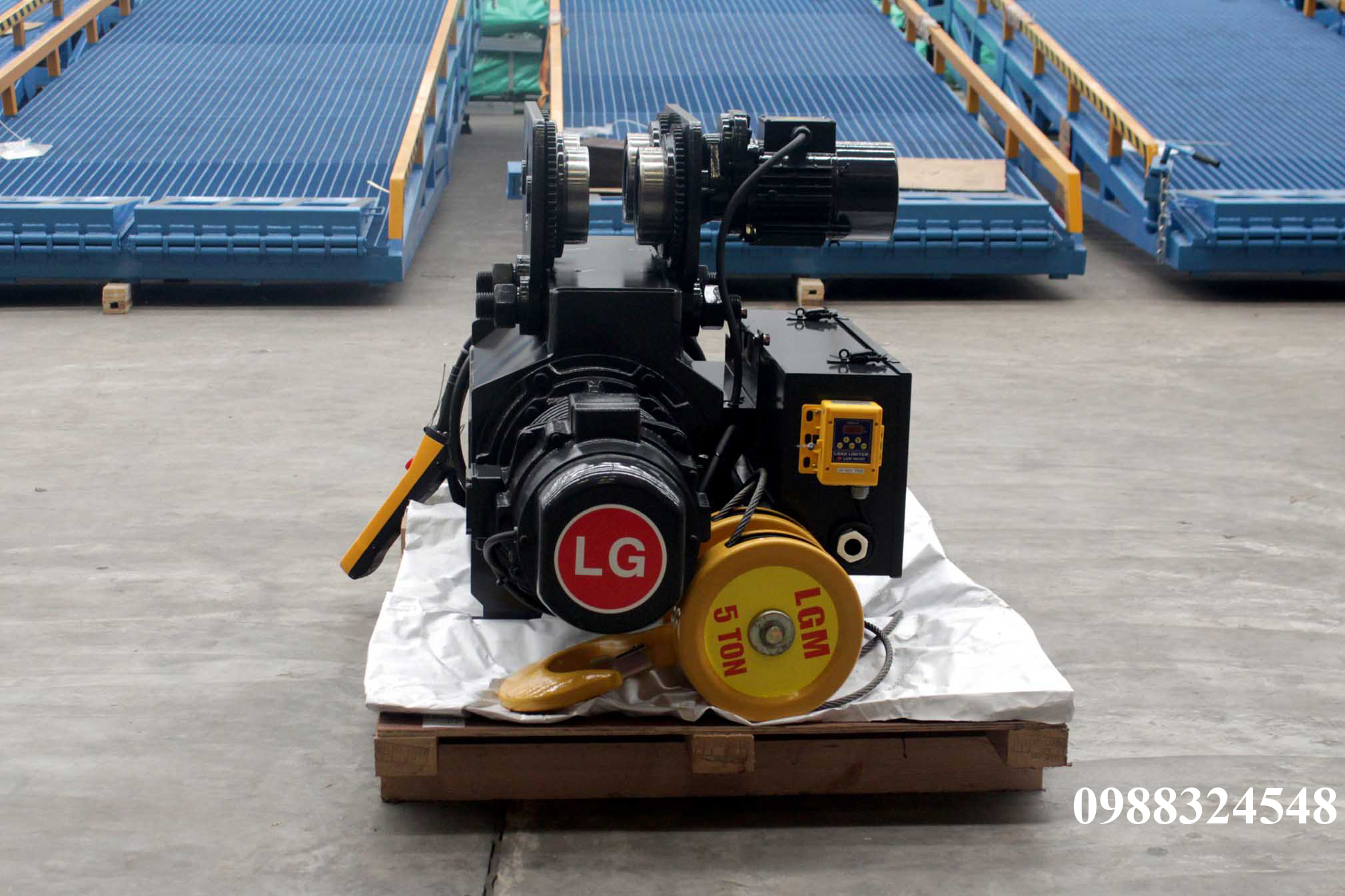 Pa lăng cáp điện LGM dầm đơn 5 tấn S-05-LN / 5 ton LGM Mono Rail Wire Rope Hoist