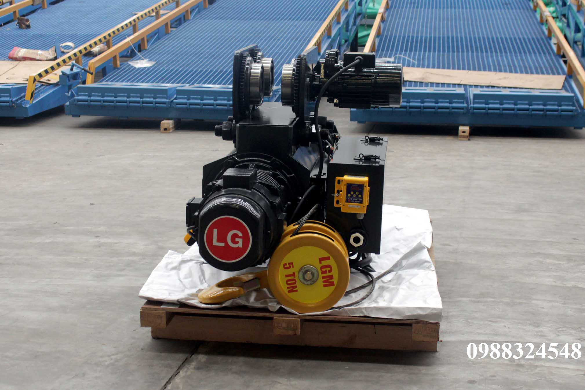 Pa lăng cáp điện LGM dầm đơn 5 tấn S-05-LN / 5 ton LGM Mono Rail Wire Rope Hoist