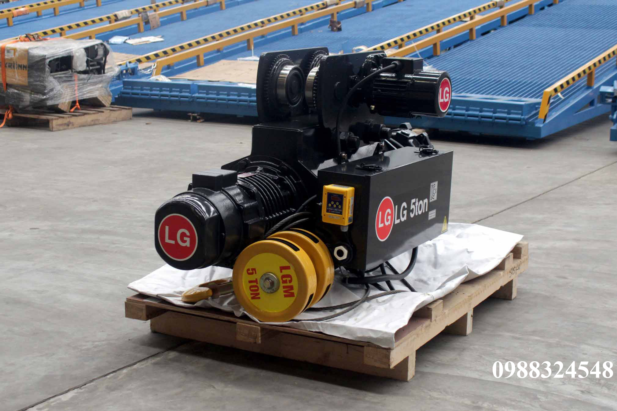 Pa lăng cáp điện LGM dầm đơn 5 tấn S-05-LN / 5 ton LGM Mono Rail Wire Rope Hoist