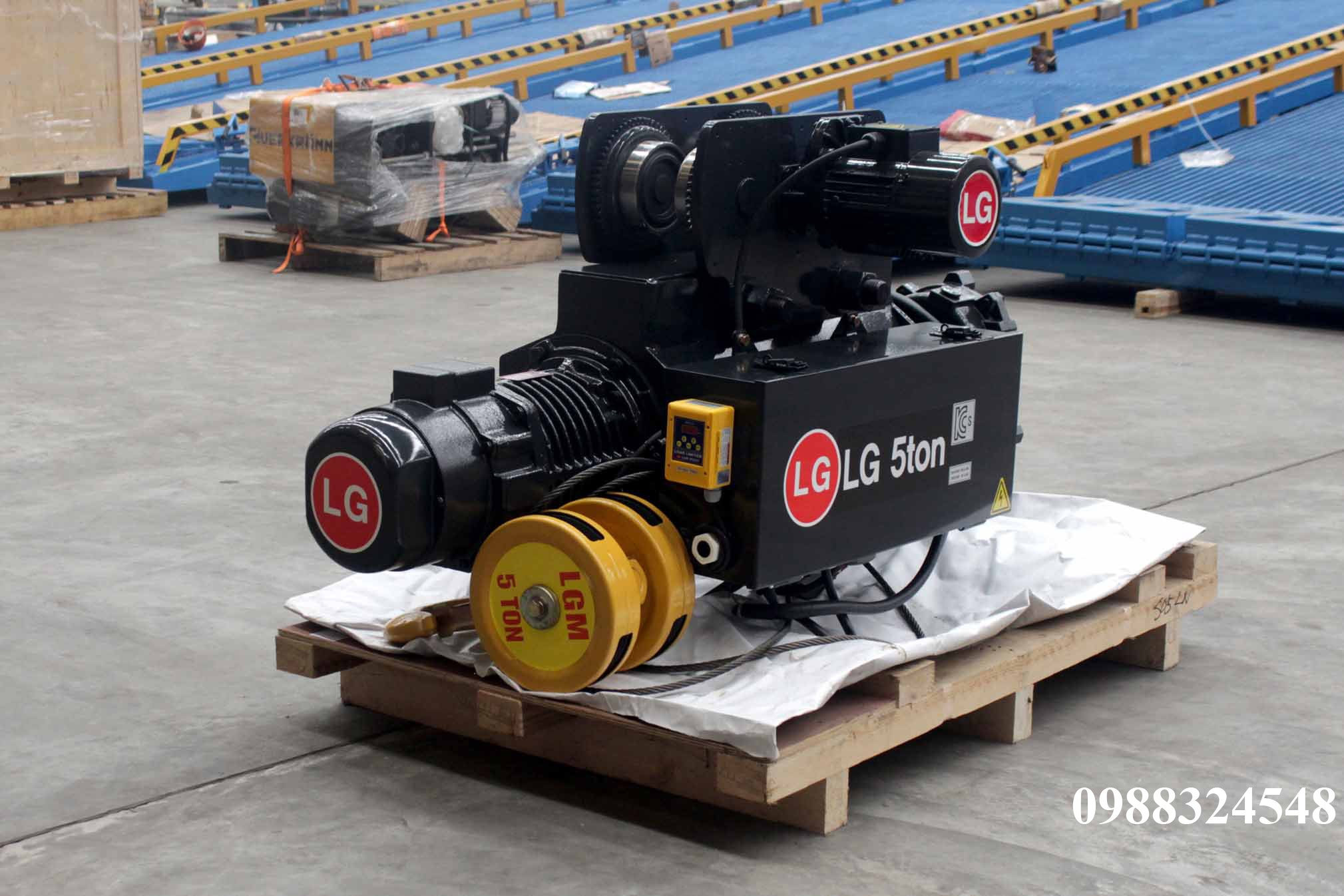 Pa lăng cáp điện LGM dầm đơn 5 tấn S-05-LN / 5 ton LGM Mono Rail Wire Rope Hoist
