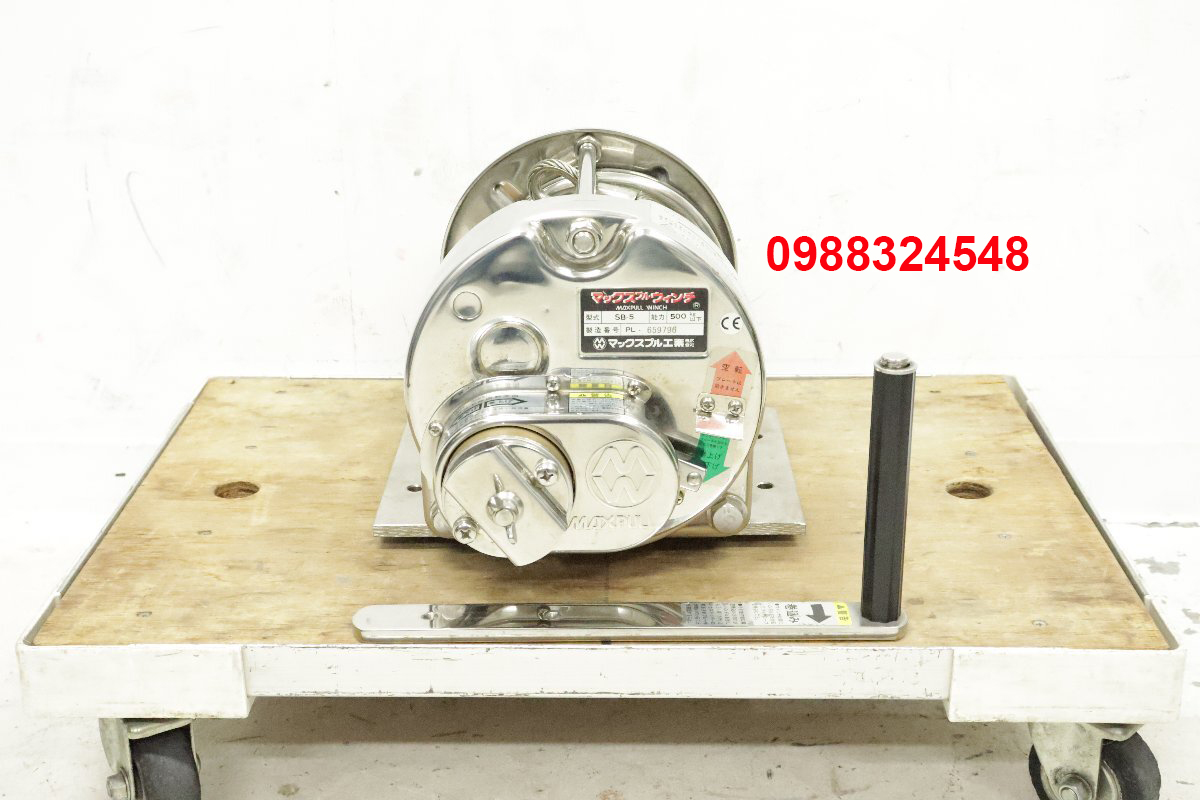 Tời quay tay inox Maxpull 500kg SB-5