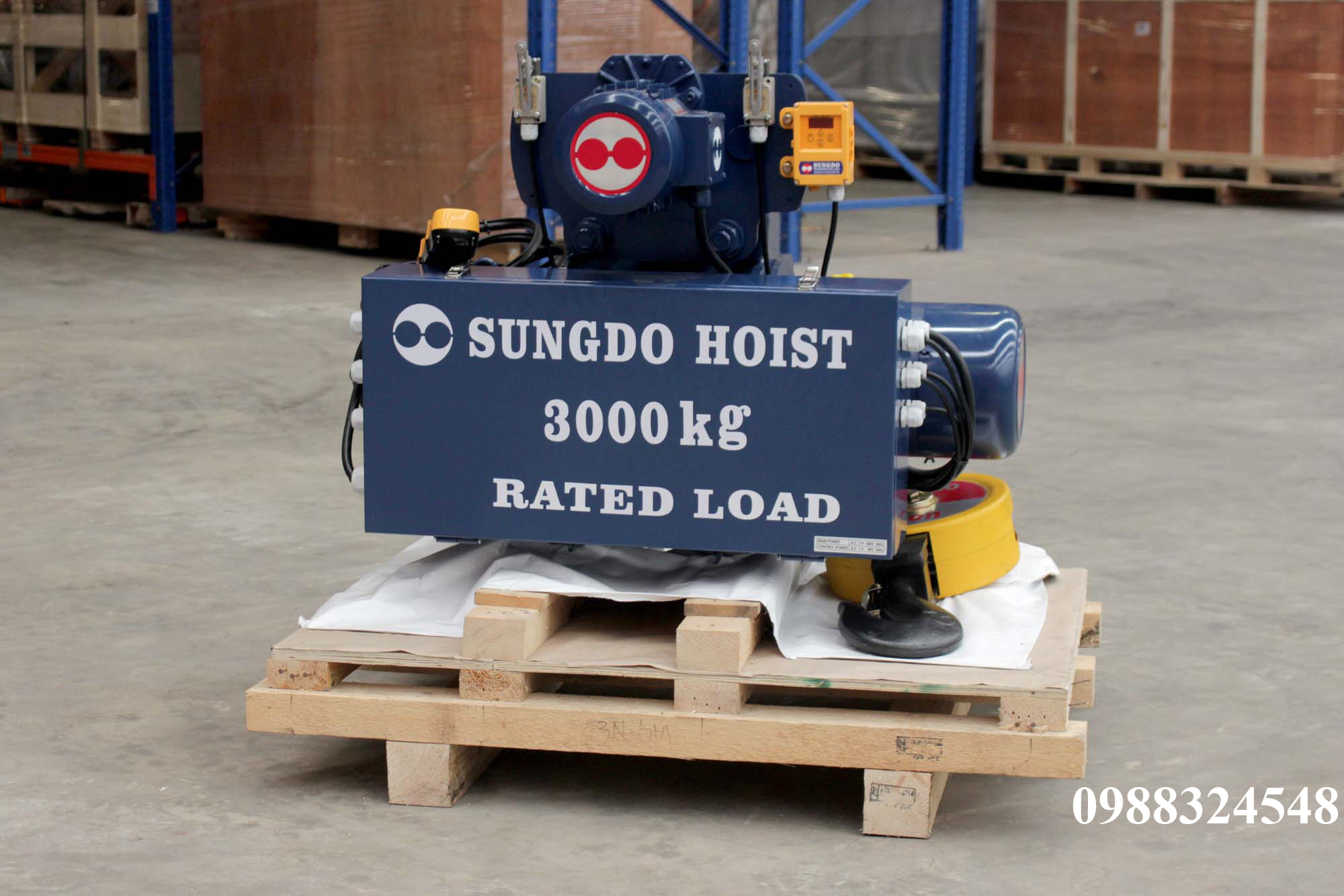 Pa lăng cáp điện Sungdo dầm đơn 3 tấn SM3-H6-MH