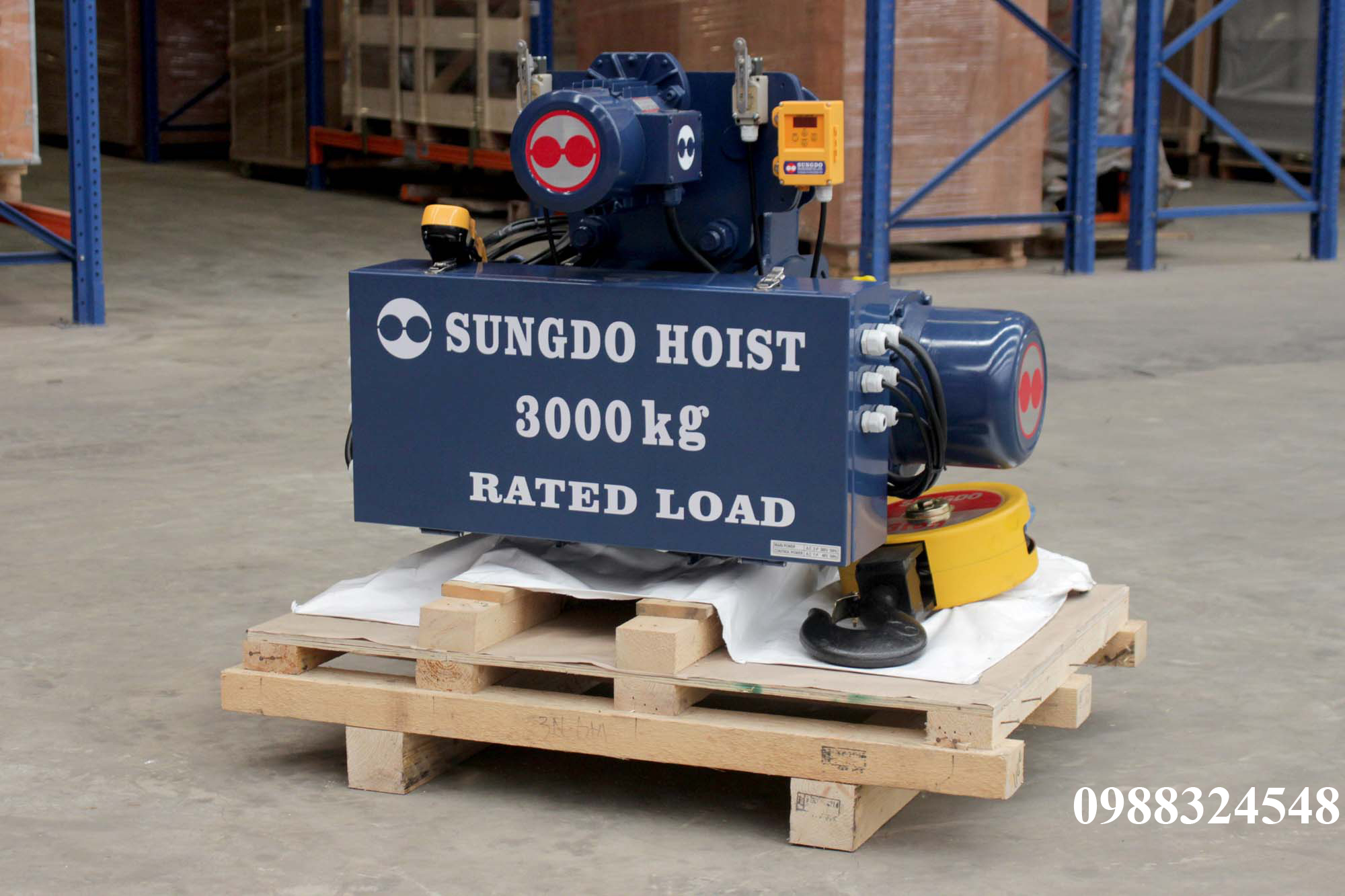 Pa lăng cáp điện Sungdo dầm đơn 3 tấn SM3-H6-MH / 3 ton Sungdo Mono Rail Wire Rope Hoist