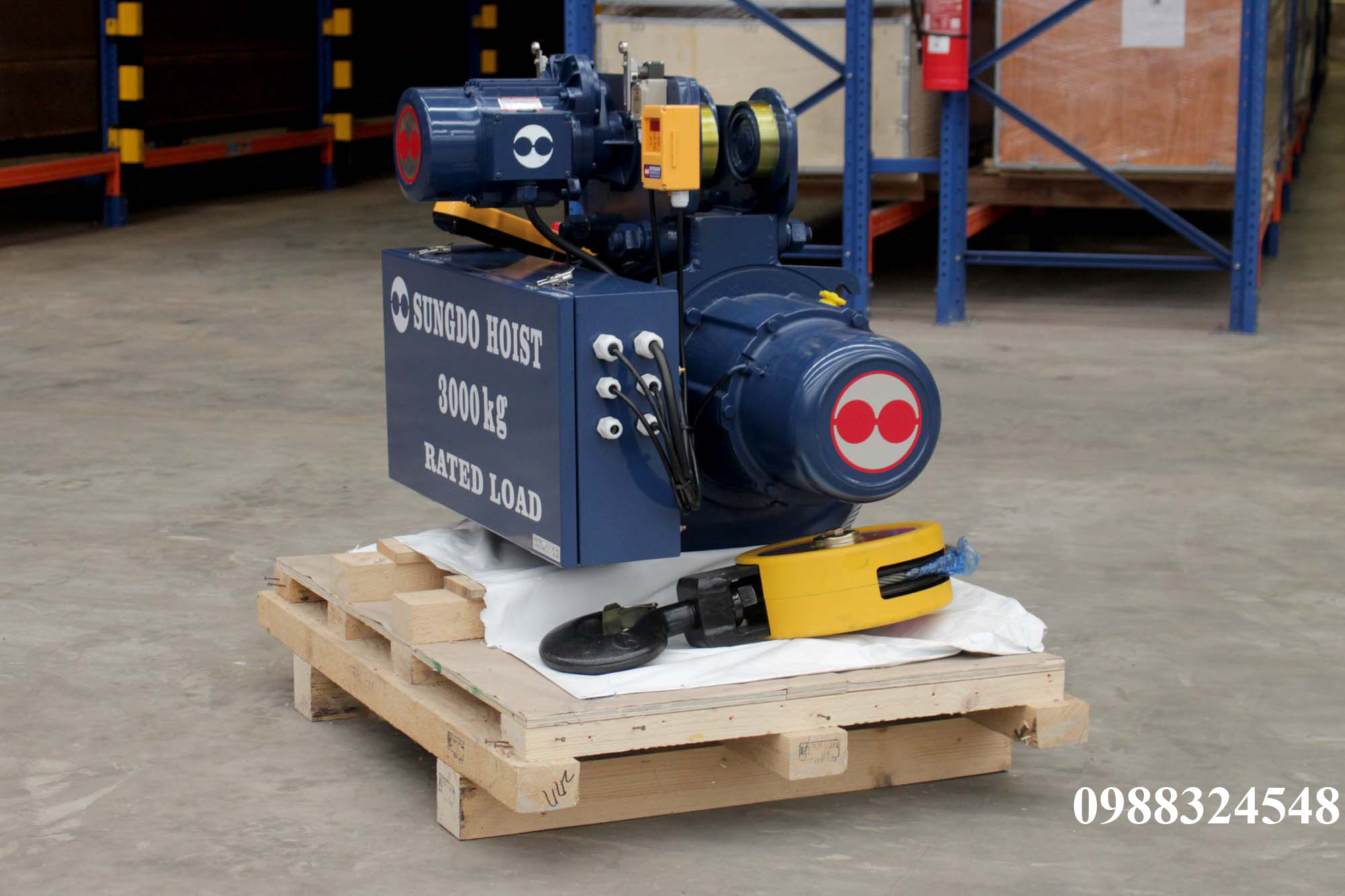 Pa lăng cáp điện Sungdo dầm đơn 3 tấn SM3-H6-MH / 3 ton Sungdo Mono Rail Wire Rope Hoist