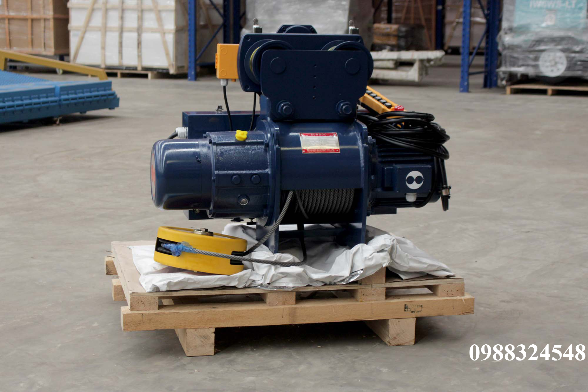 Pa lăng cáp điện Sungdo dầm đơn 3 tấn SM3-H6-MH / 3 ton Sungdo Mono Rail Wire Rope Hoist