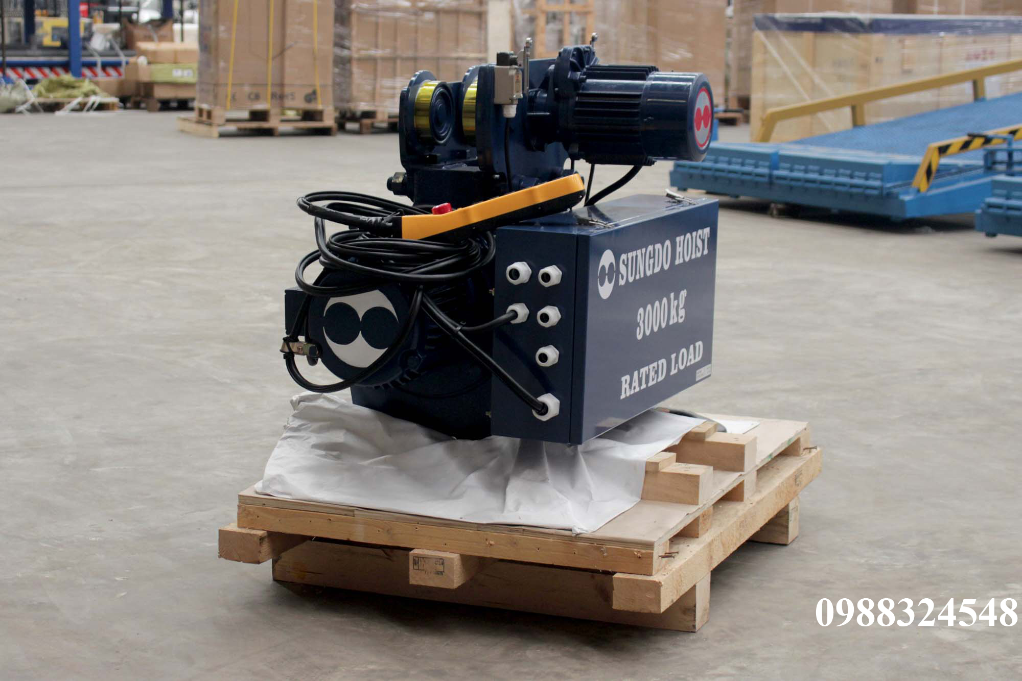 Pa lăng cáp điện Sungdo dầm đơn 3 tấn SM3-H6-MH / 3 ton Sungdo Mono Rail Wire Rope Hoist