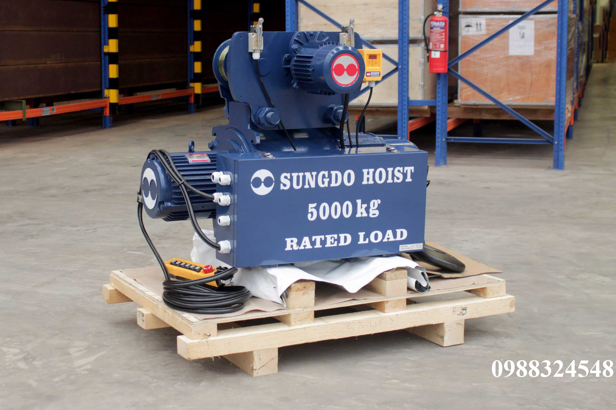 Pa lăng cáp điện Sungdo dầm đơn 5 tấn SM5-H6-MH