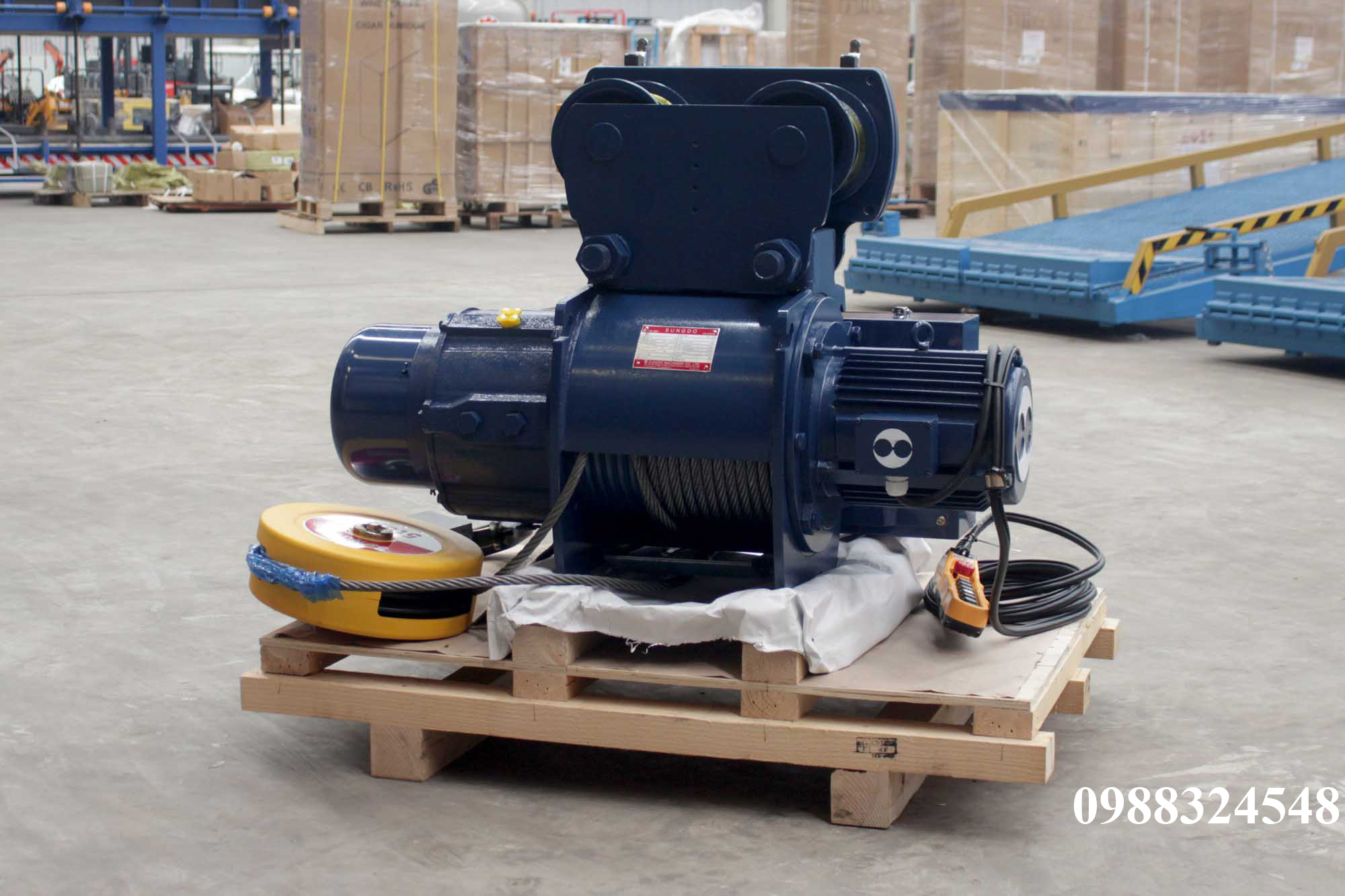 Pa lăng cáp điện Sungdo dầm đơn 5 tấn SM5-H6-MH / 5 ton Sungdo Mono Rail Wire Rope Hoist