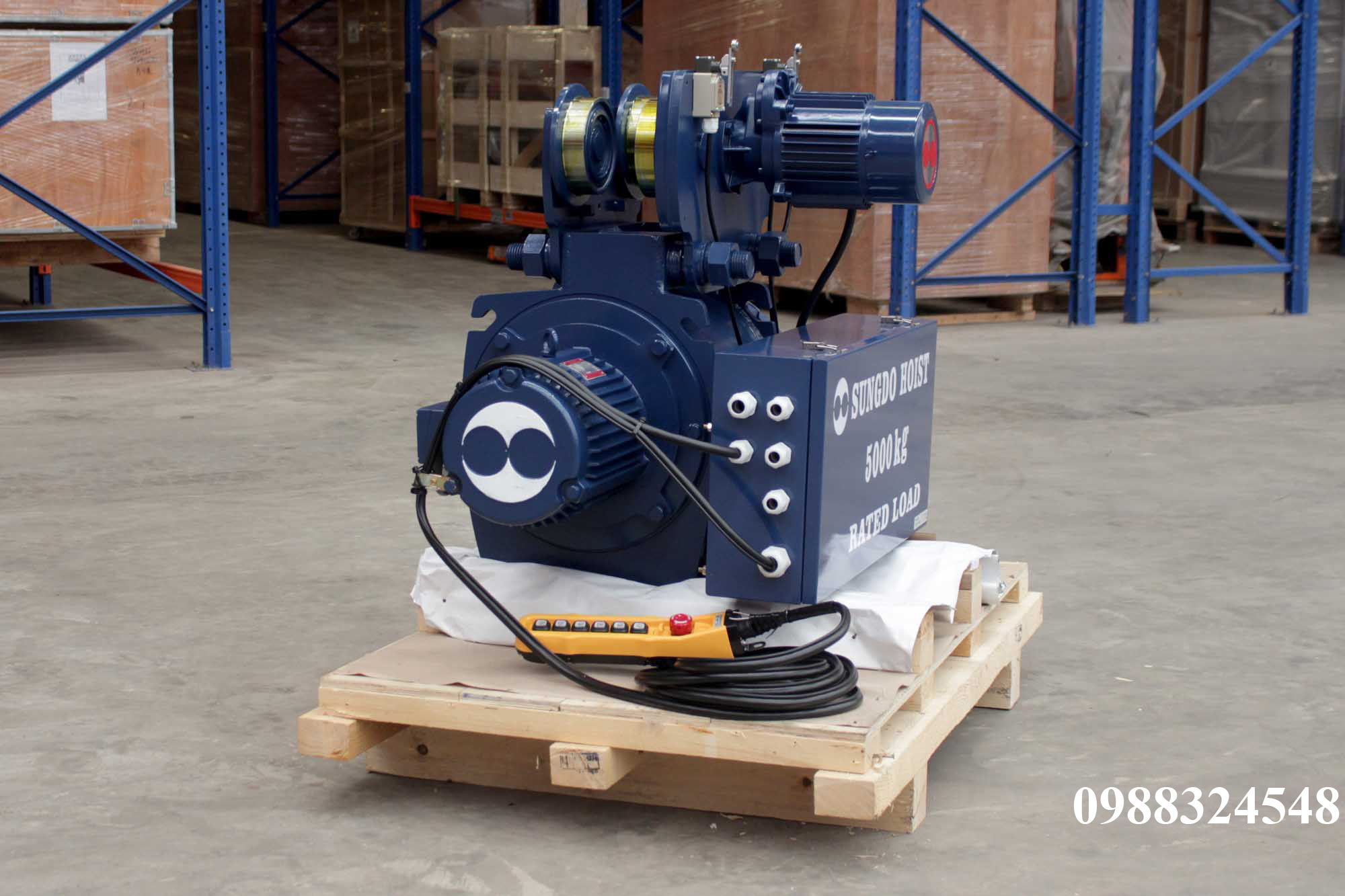 Pa lăng cáp điện Sungdo dầm đơn 5 tấn SM5-H6-MH / 5 ton Sungdo Mono Rail Wire Rope Hoist