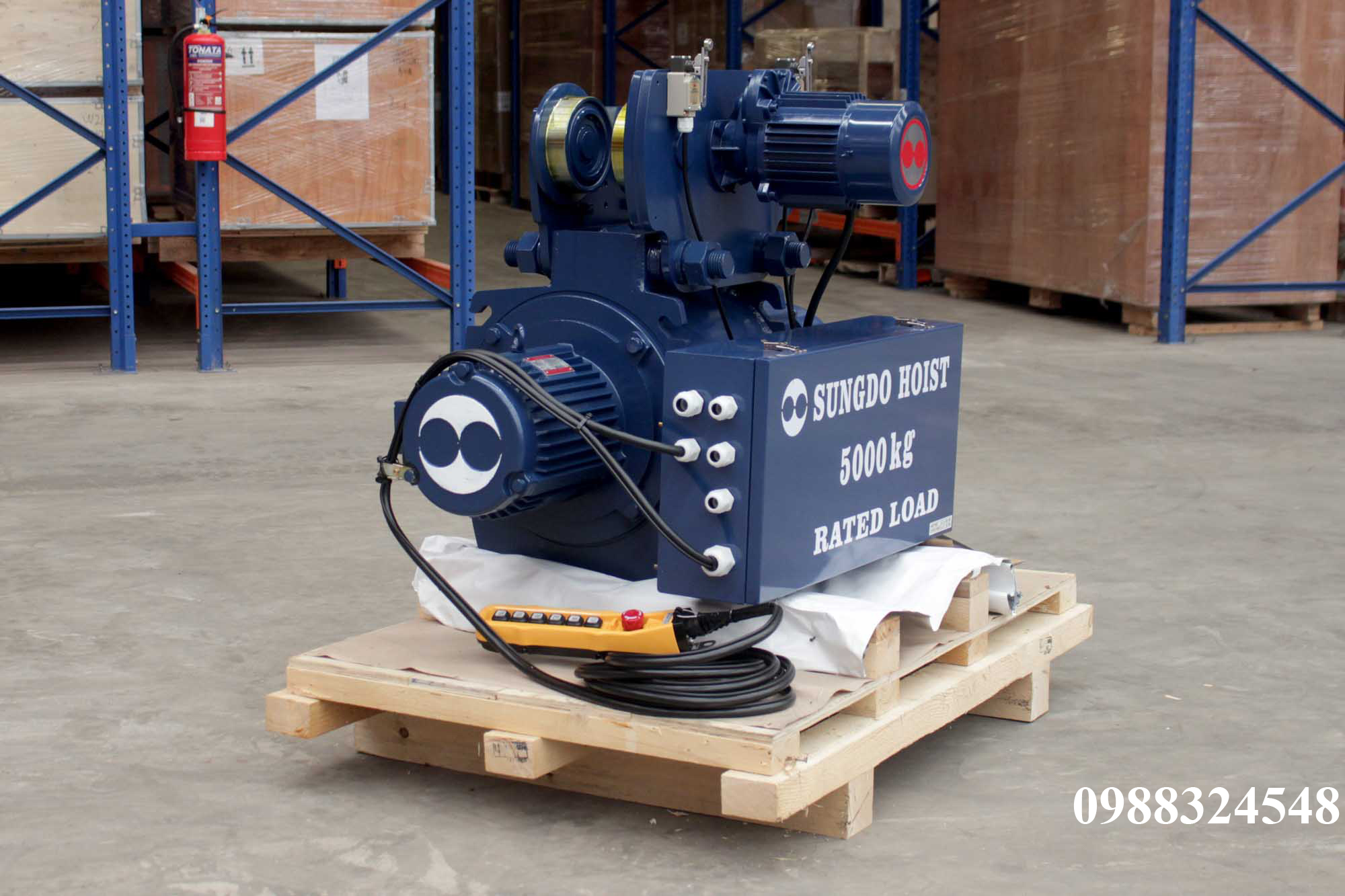 Pa lăng cáp điện Sungdo dầm đơn 5 tấn SM5-H6-MH / 5 ton Sungdo Mono Rail Wire Rope Hoist